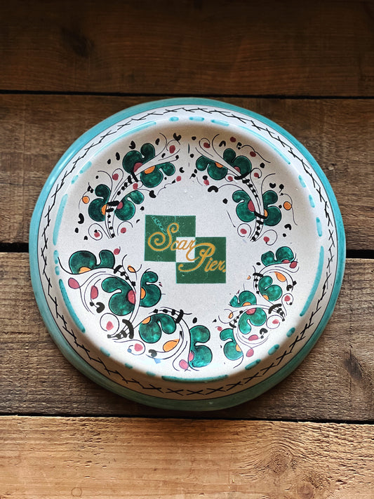 hand painted Deruta Italy dipping bowl