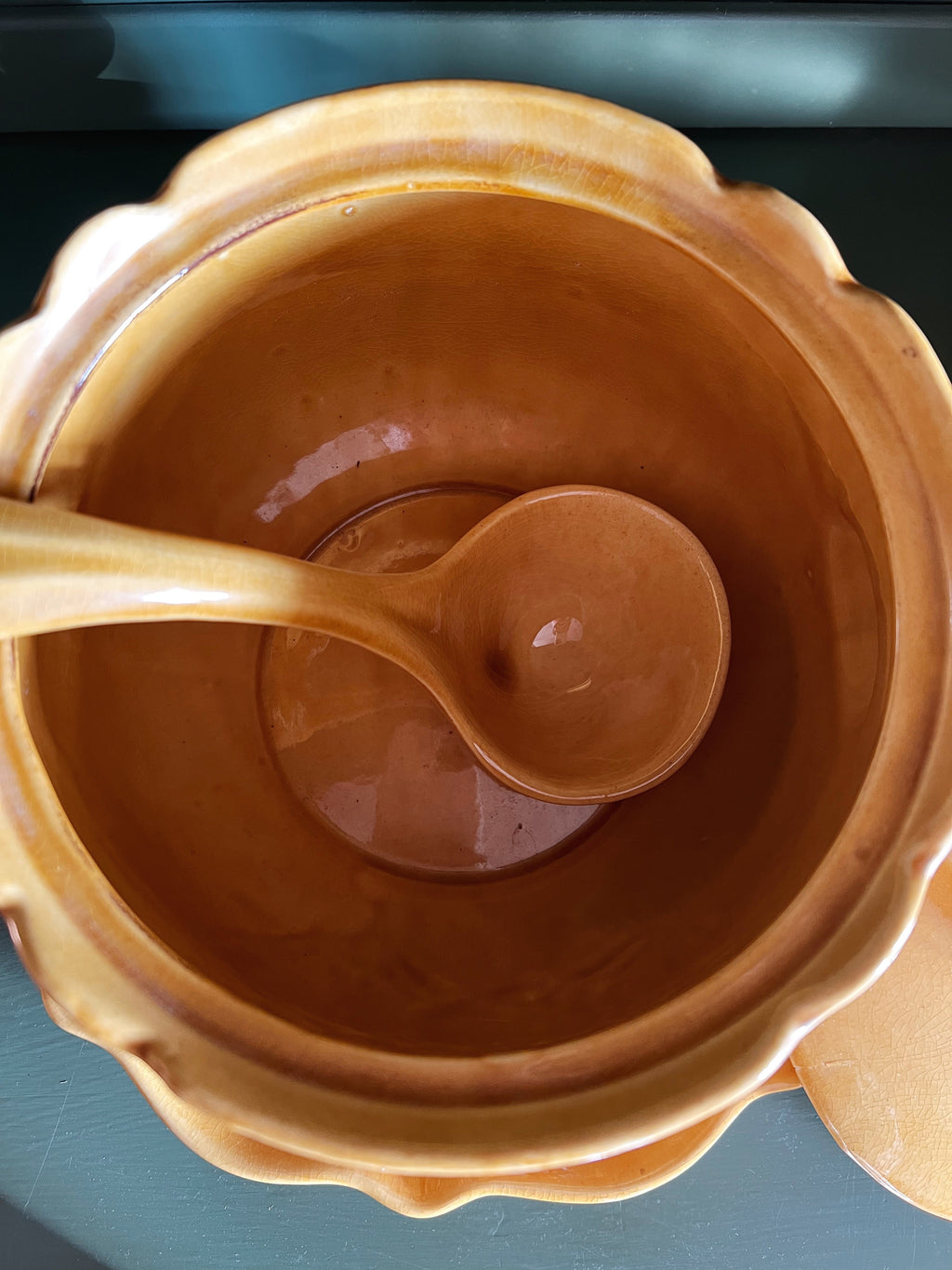 Hand Painted Vintage Fruit Tureen California