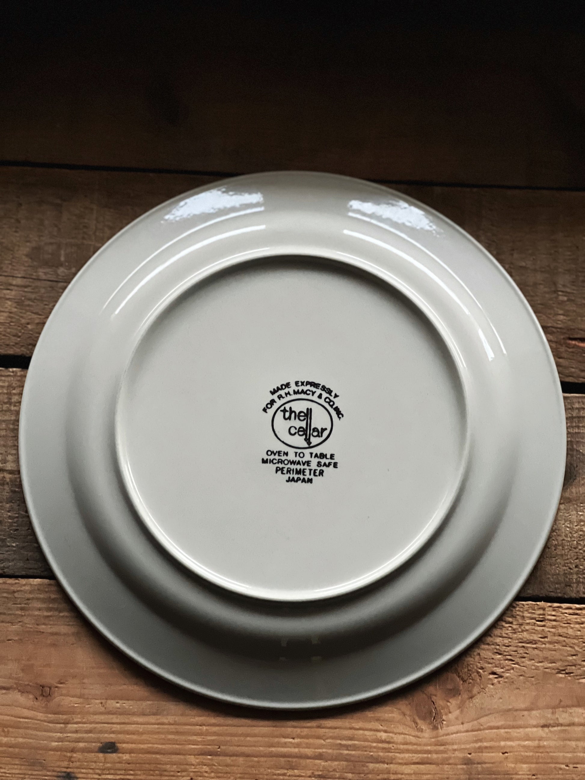 Vintage Set of 4 Macy's The Cellar Perimeter Dinner Plates