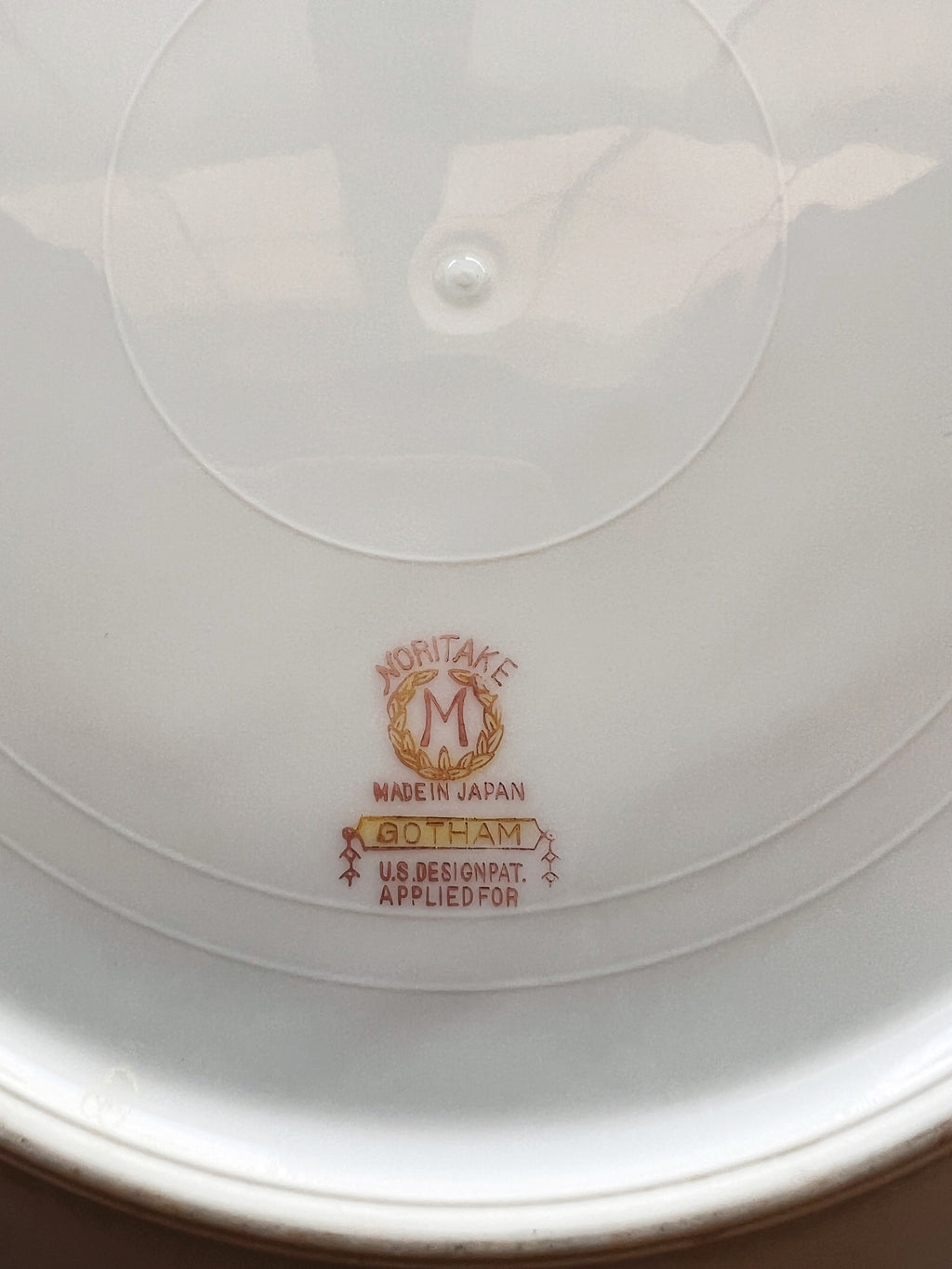 Noritake Gotham Dinner Plate - Floral & Fruit Basket Design Japan China Vintage Replacement