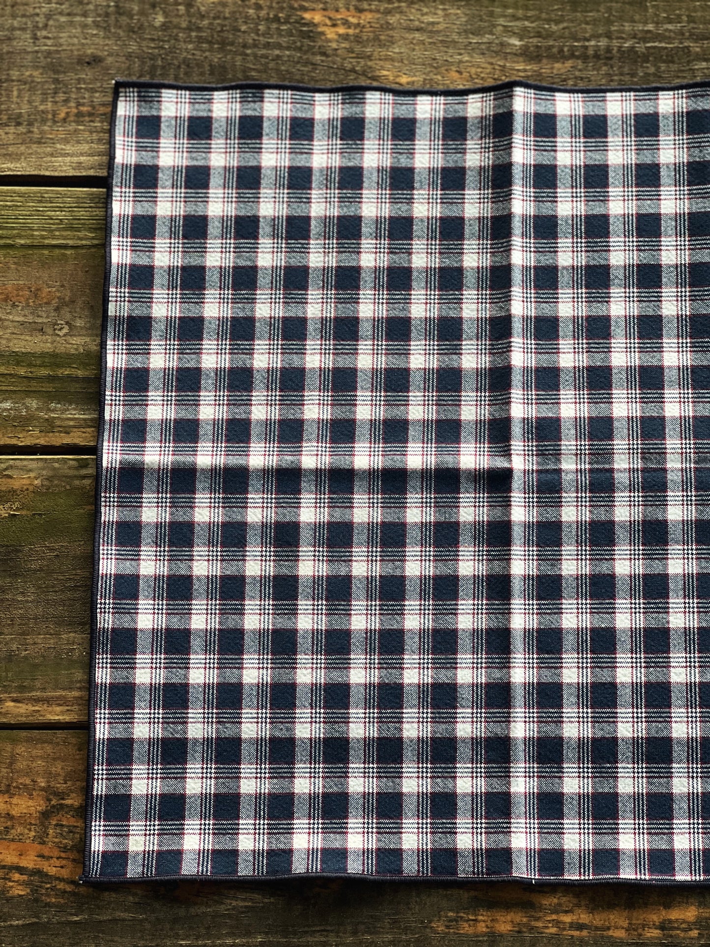 Set of 4 Vintage Plaid Napkins