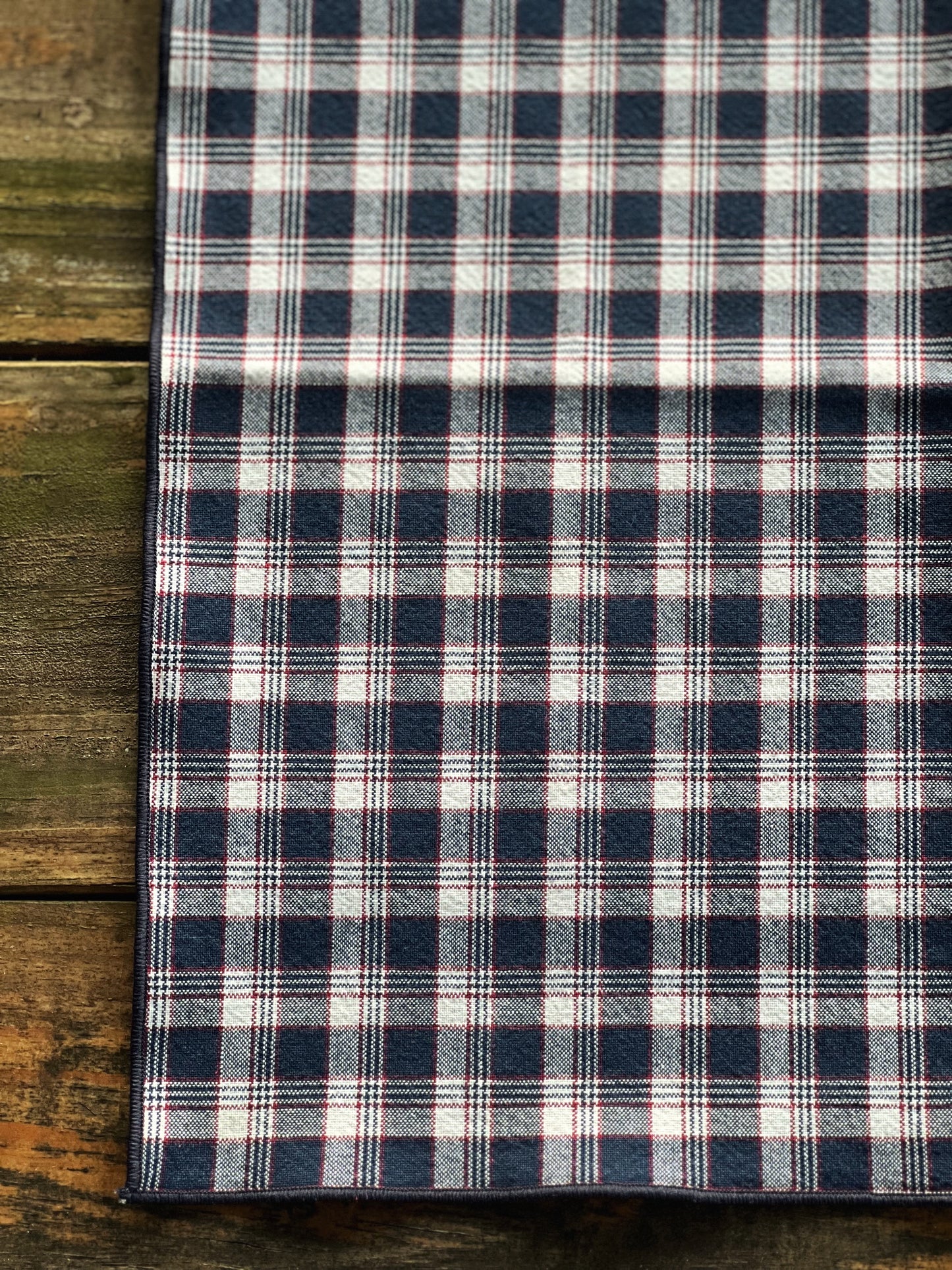 Set of 4 Vintage Plaid Napkins