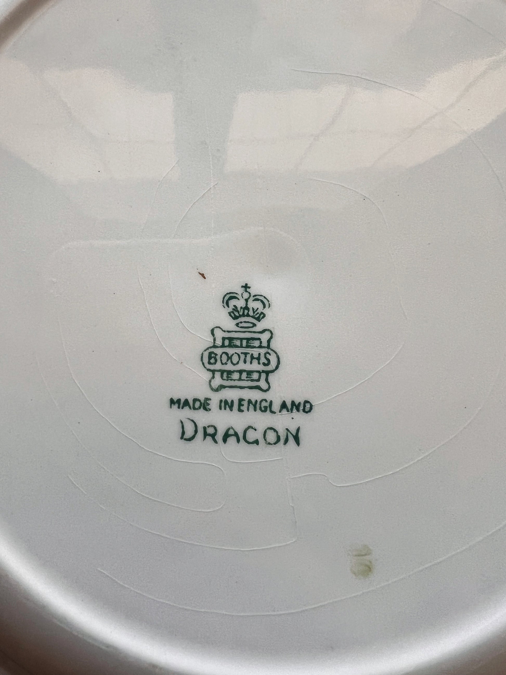 Antique Booths Dragon Salad Plate