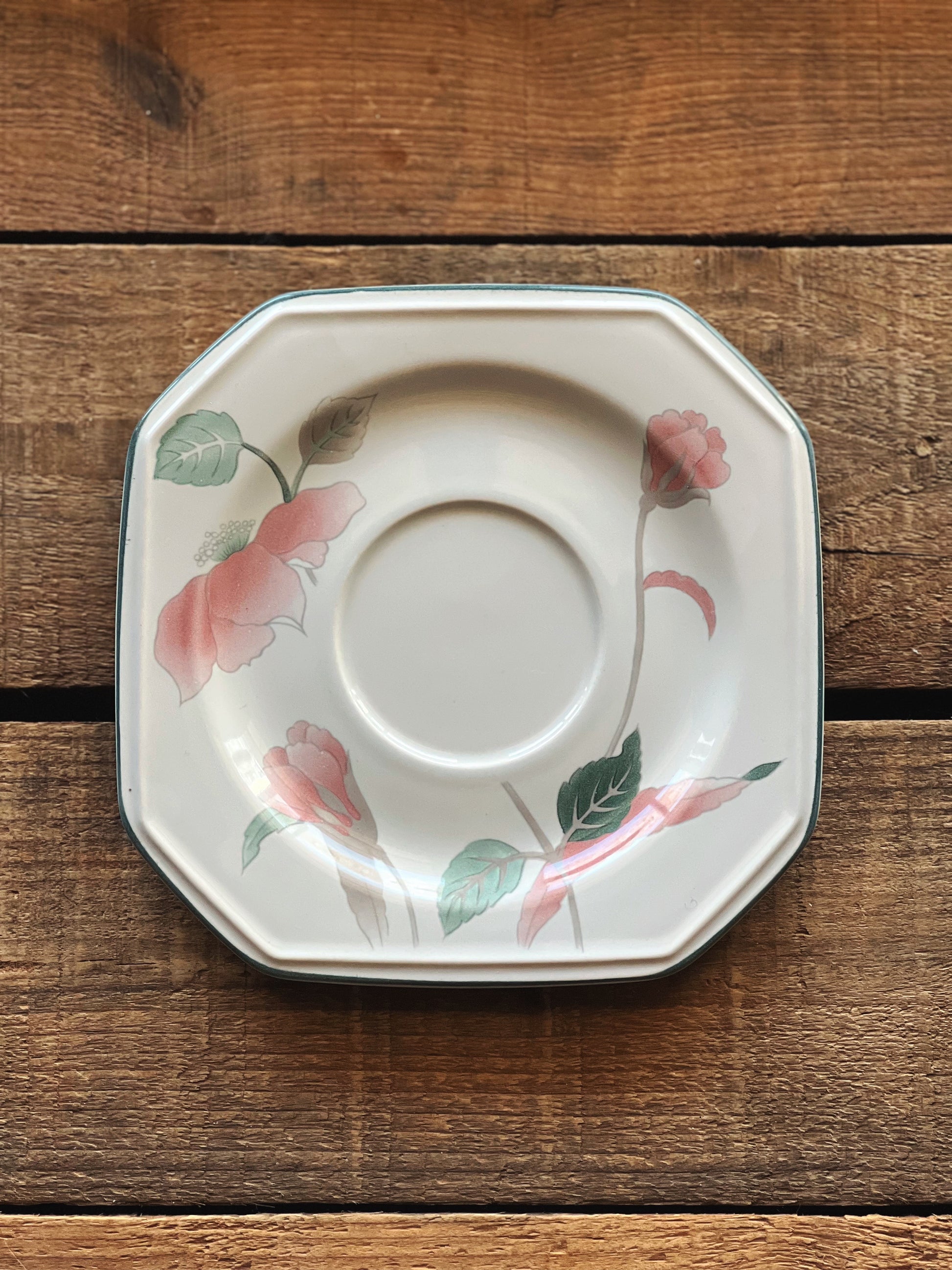 Vintage Mikasa Continental Silk Flowers Saucer