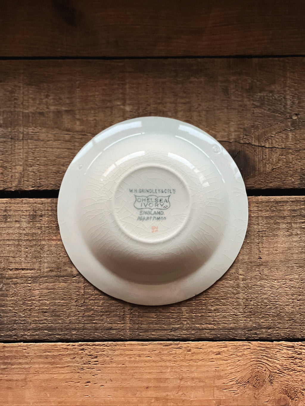 Rare Antique WH Grindley Chelsea Ivory Torbay Berry Bowl