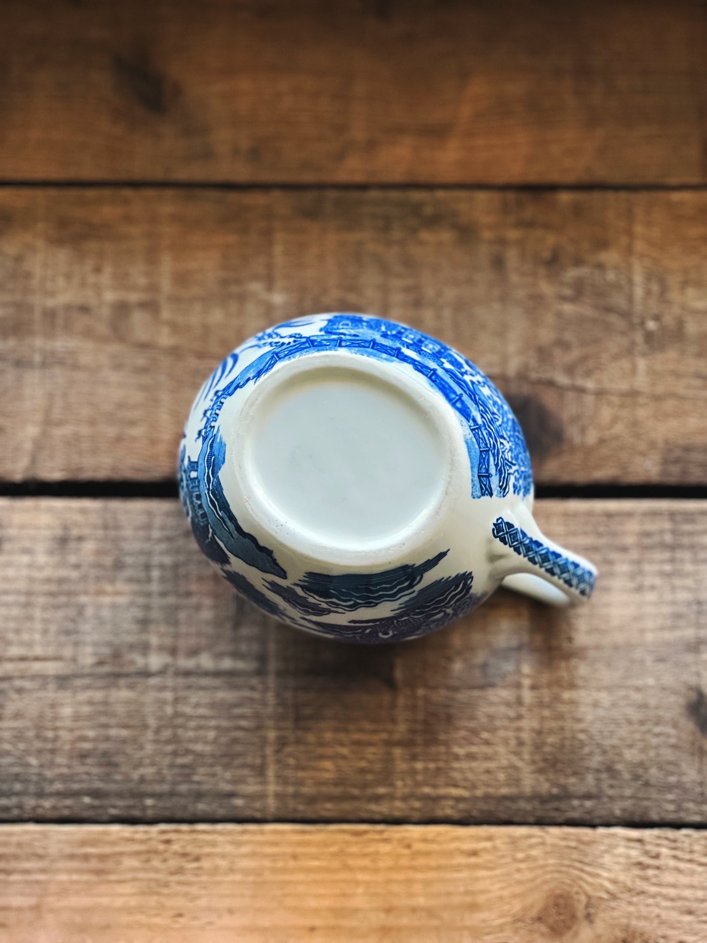 Vintage Blue Willow Creamer