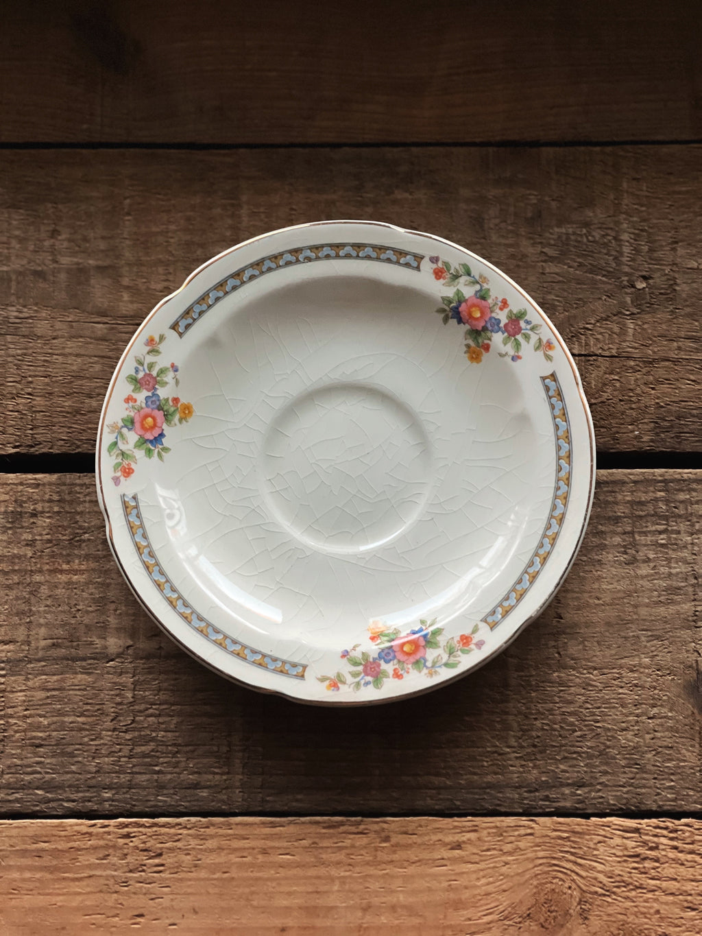 Rare Antique WH Grindley Chelsea Ivory Torbay Teacup & Saucer Set