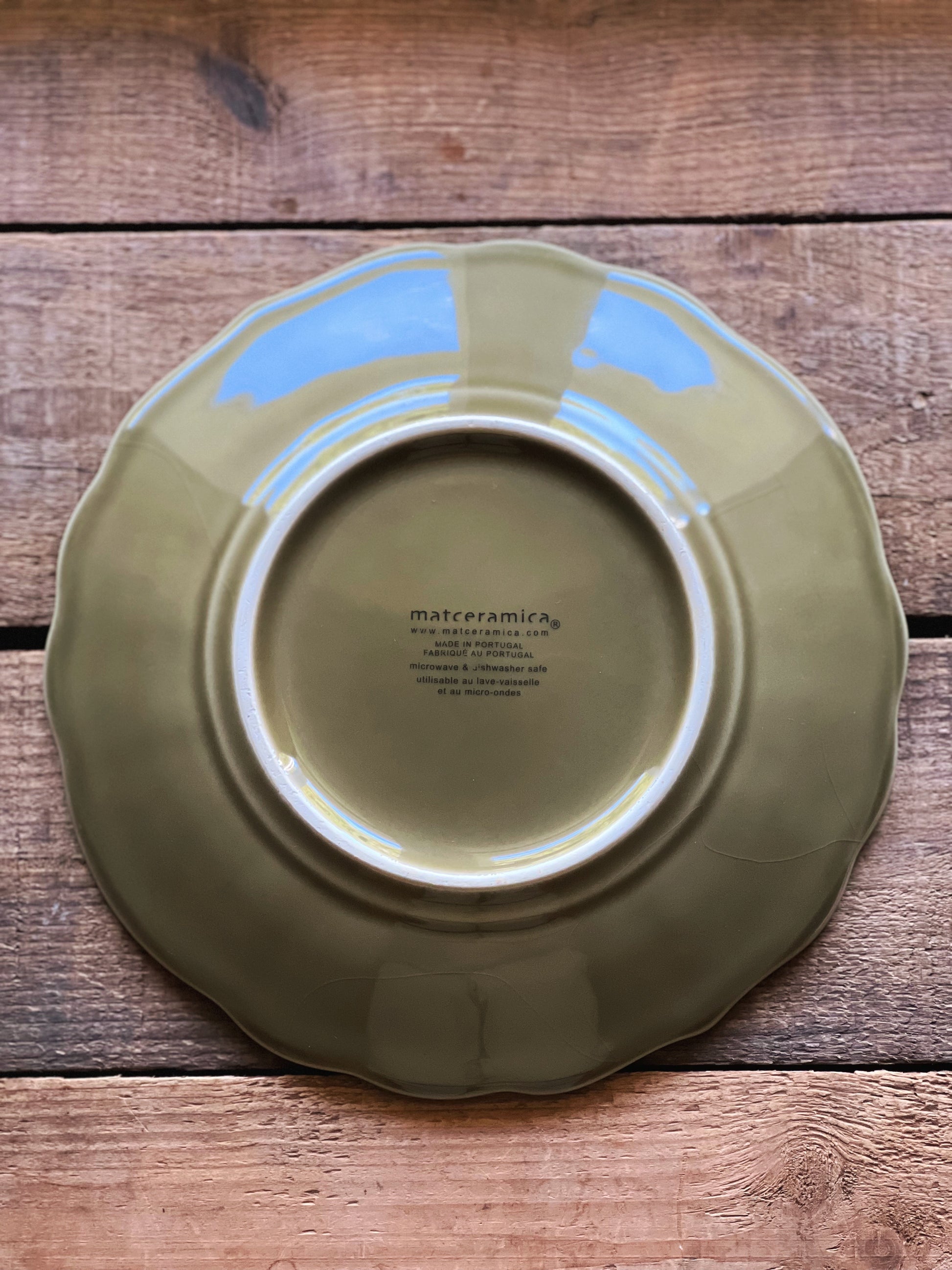 Set of 4 Vintage Matceramica Portugal Salad Plates / Dessert Plates