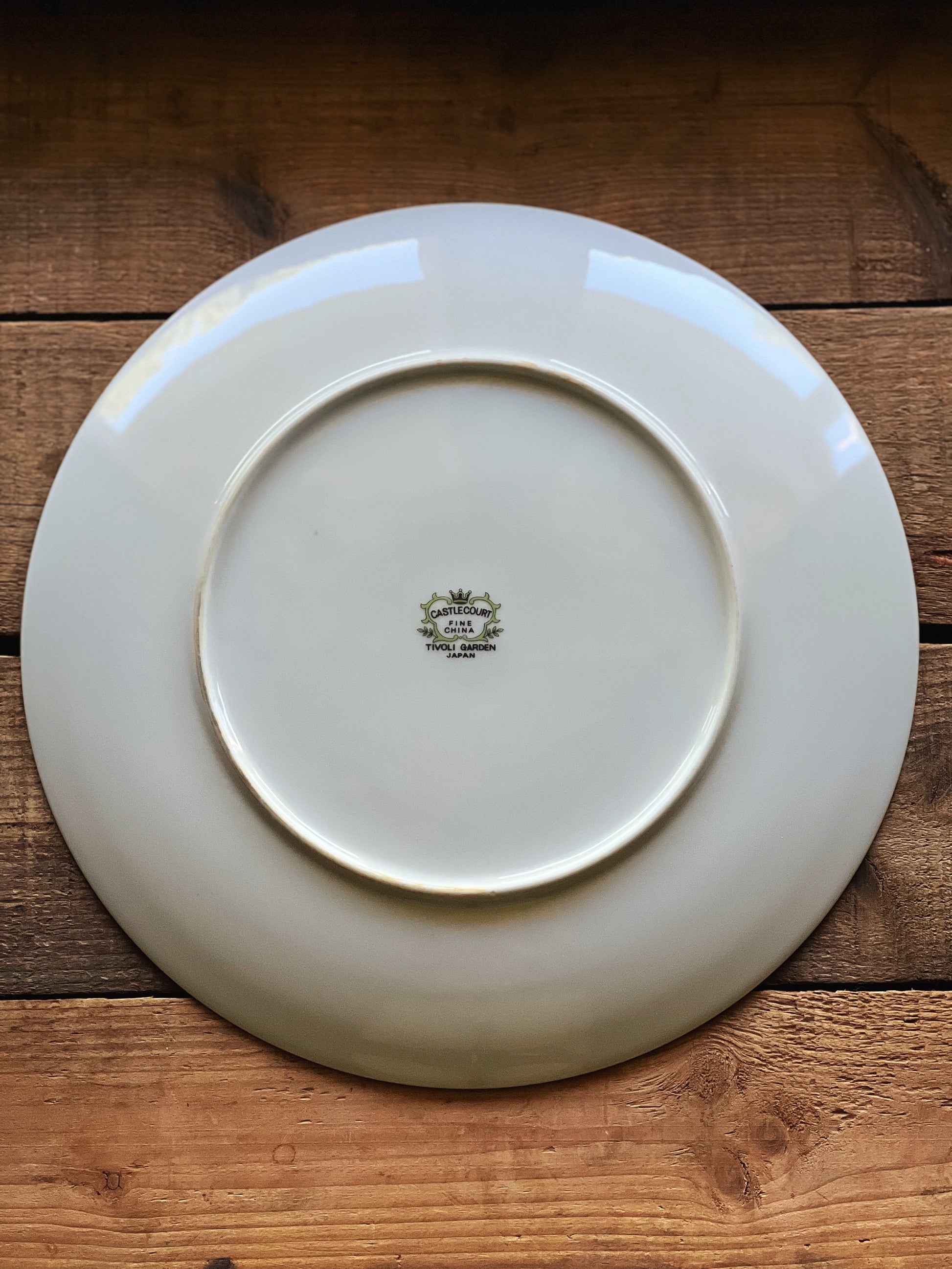 Vintage Castle Court Japan Tivoli Garden Dinner Plate