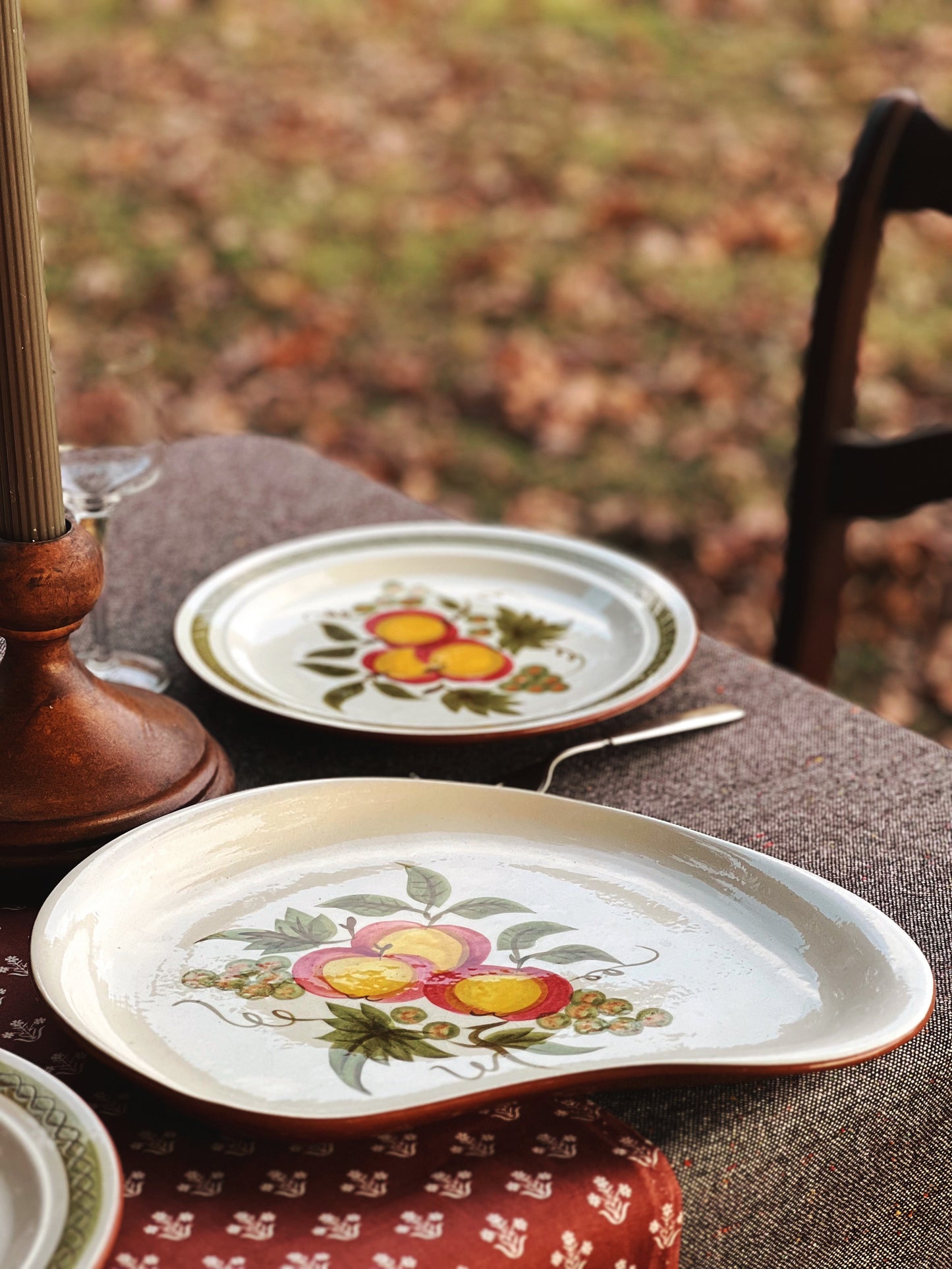 Vintage Stangl Apple Delight Oval Platter