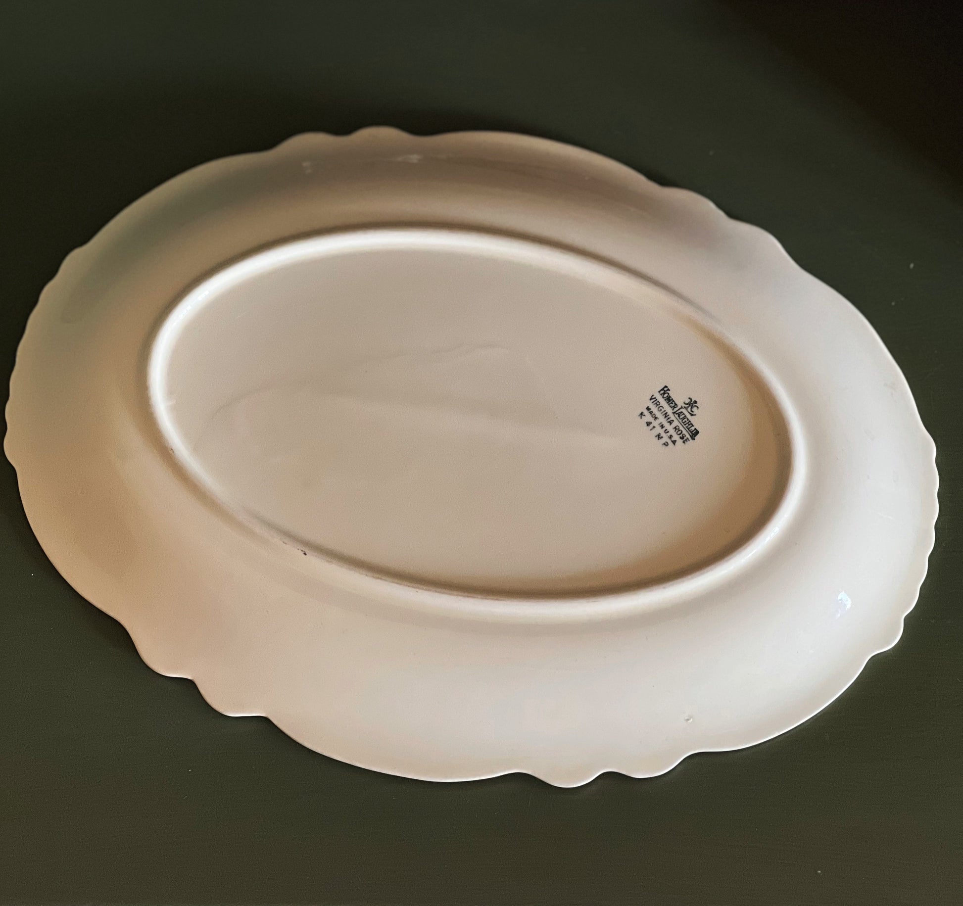 Vintage Homer Laughlin Virginia Rose Small Floral Serving Platter