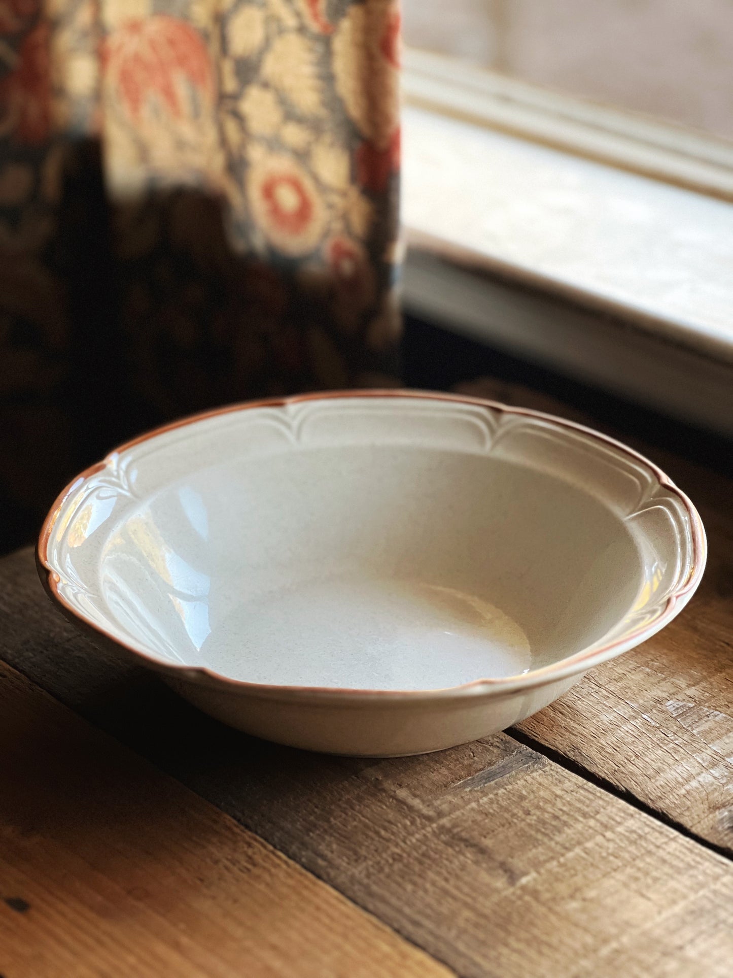 Vintage Stoneware Serving Bowl