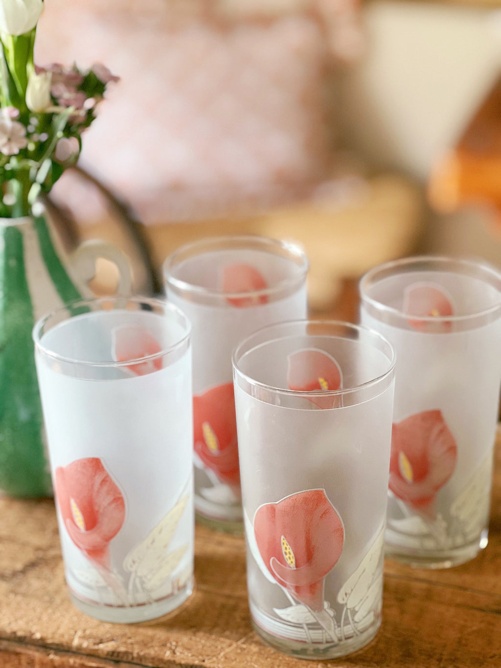 Vintage Noritake Eternal Blush Highball Glass