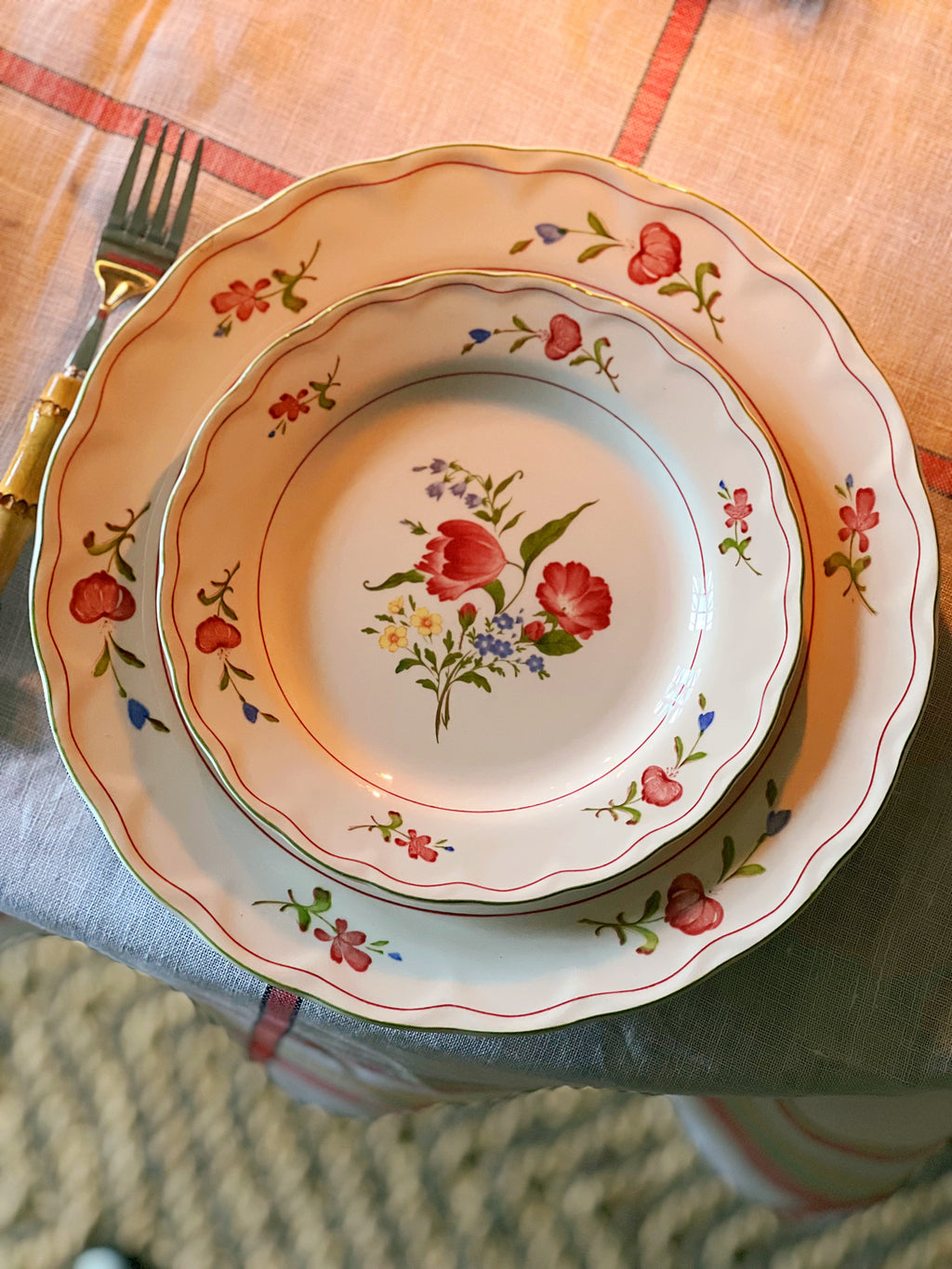 Vintage Nikko Provincial Biarritz Salad / Dessert Plate