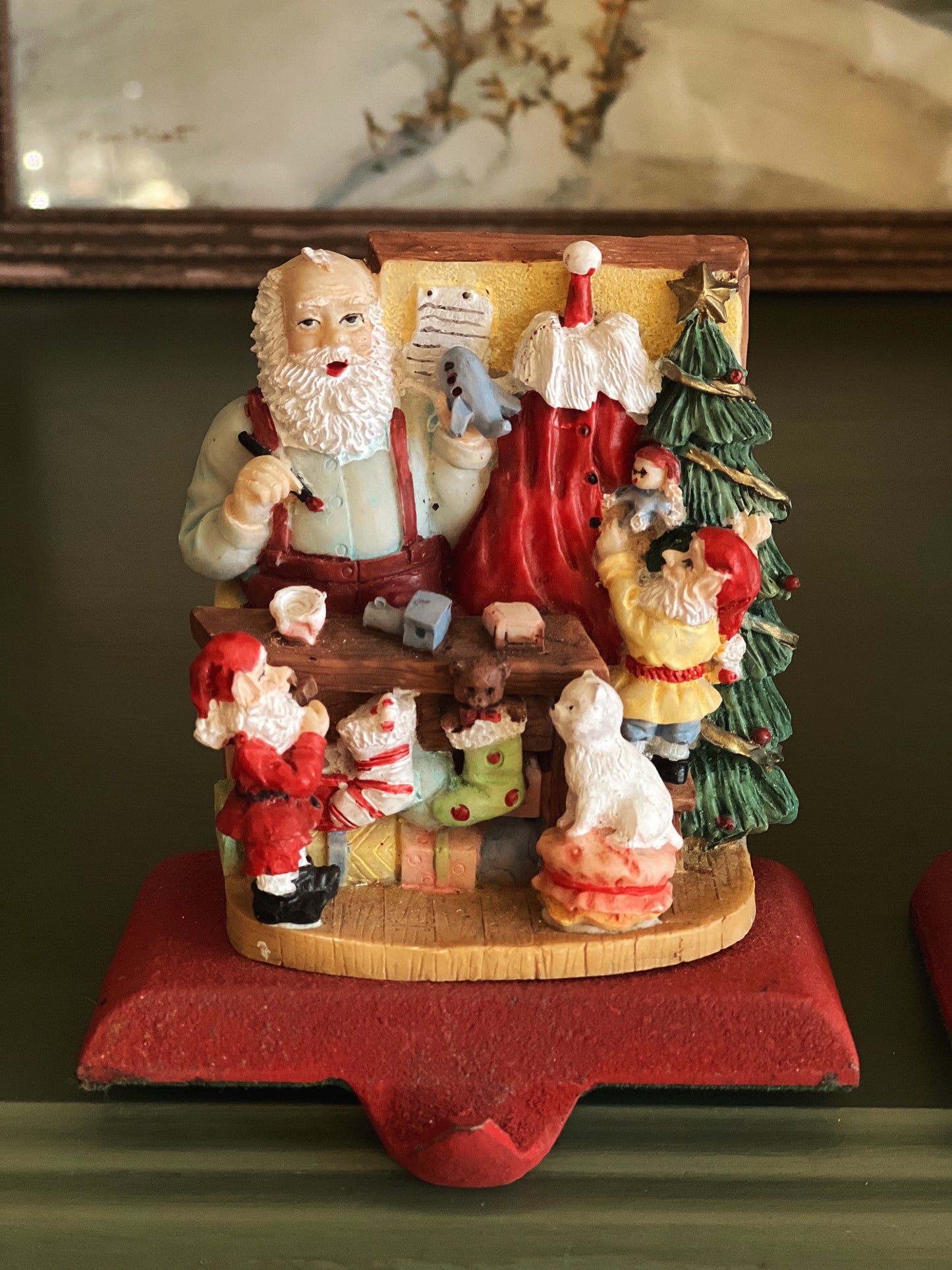 Vintage Christmas Stocking Holder