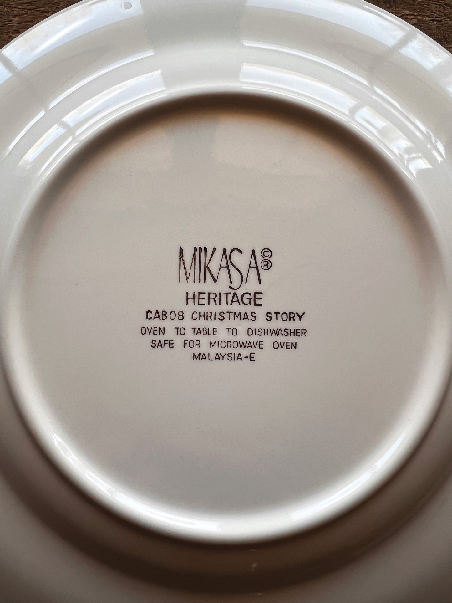 Vintage Mikasa Heritage Christmas Story Salad Plate