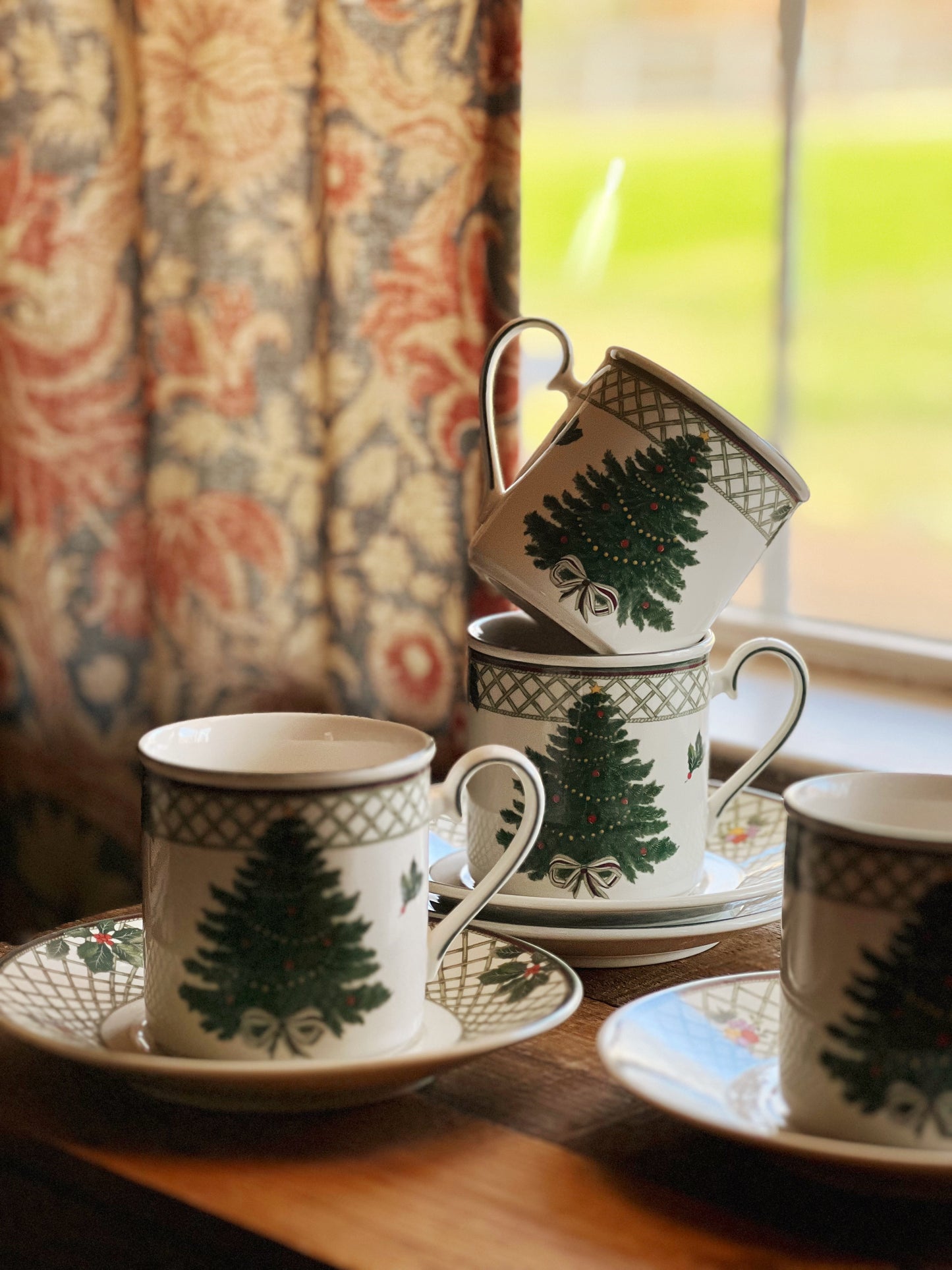 Vintage Mikasa Heritage Christmas Story Mug & Saucer Set