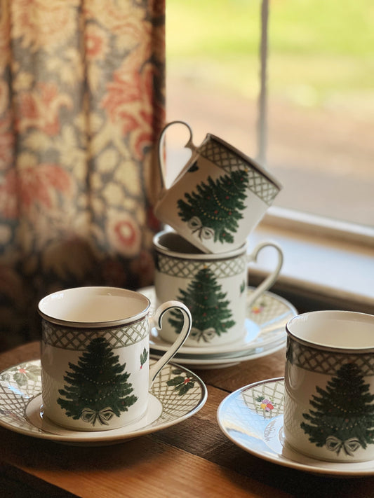 Vintage Mikasa Heritage Christmas Story Mug & Saucer Set