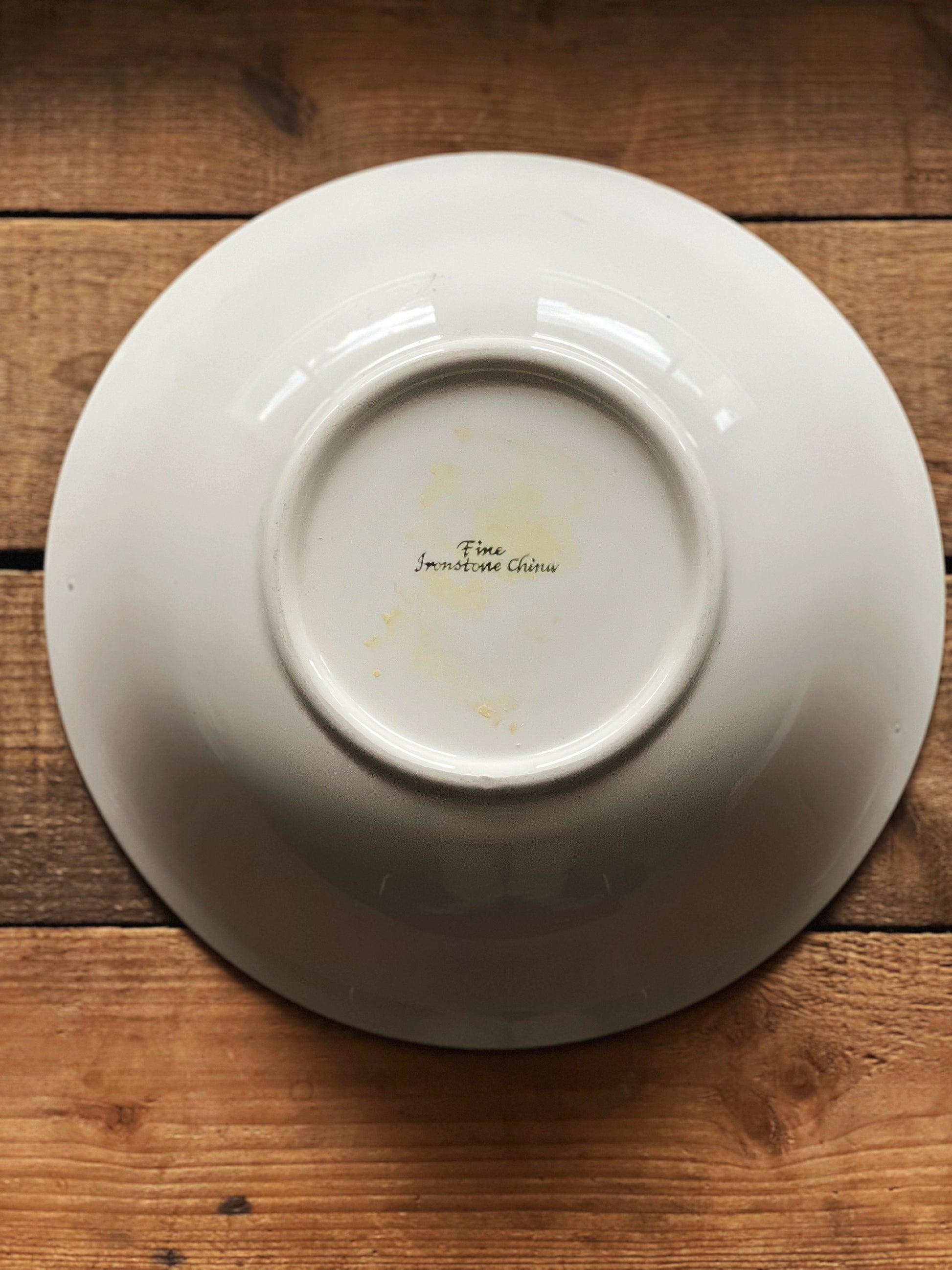 Vintage Hand Painted Ceramic Serving Bowl