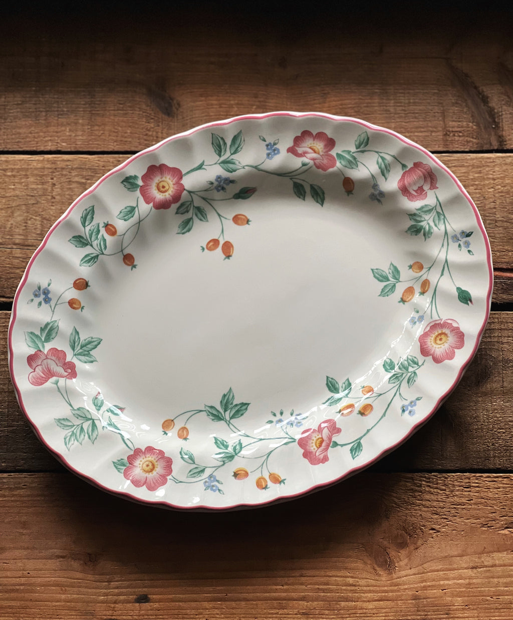 Vintage Churchill England Briar Rose 12" Serving Platter