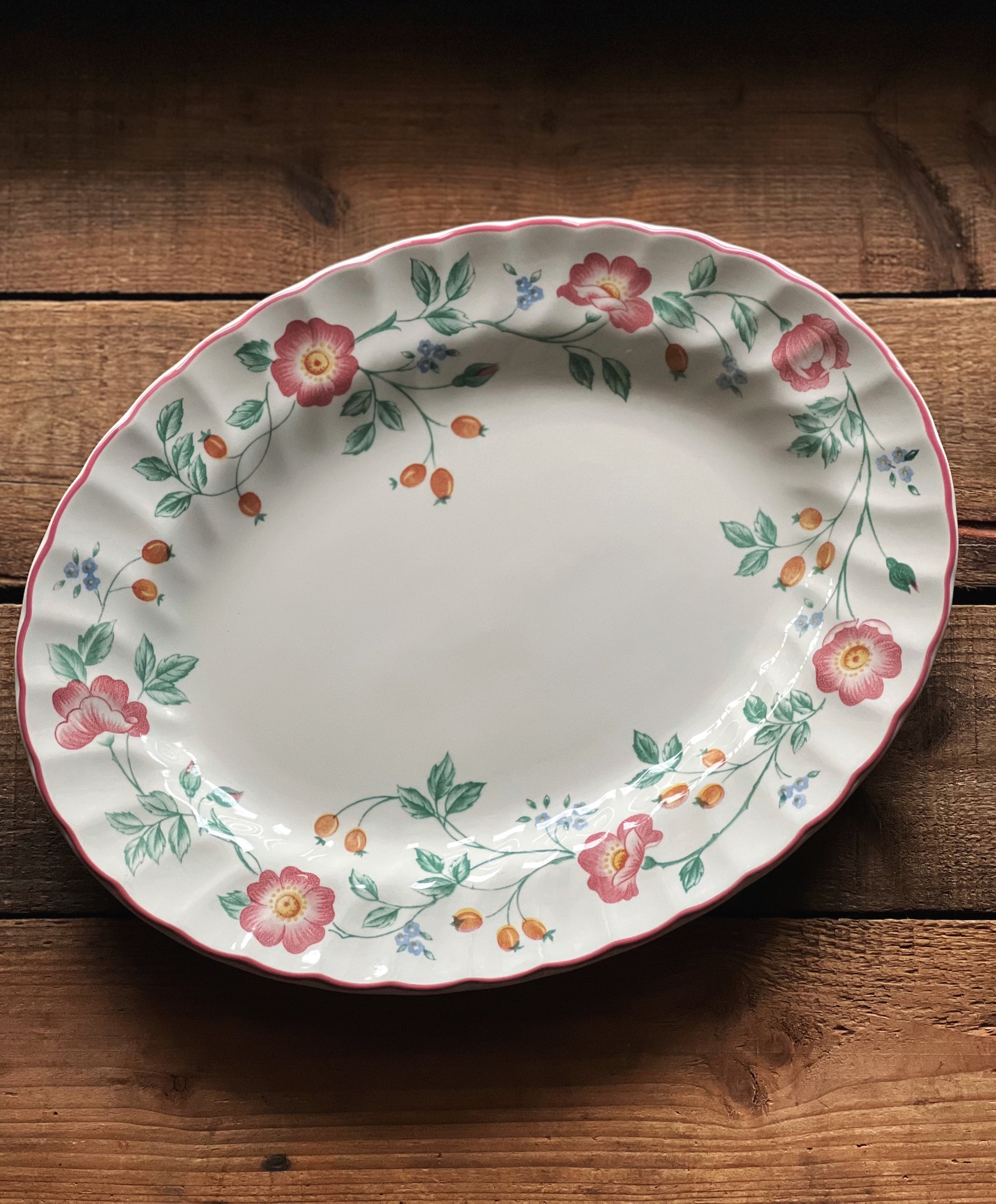 Vintage Churchill England Briar Rose 12" Serving Platter