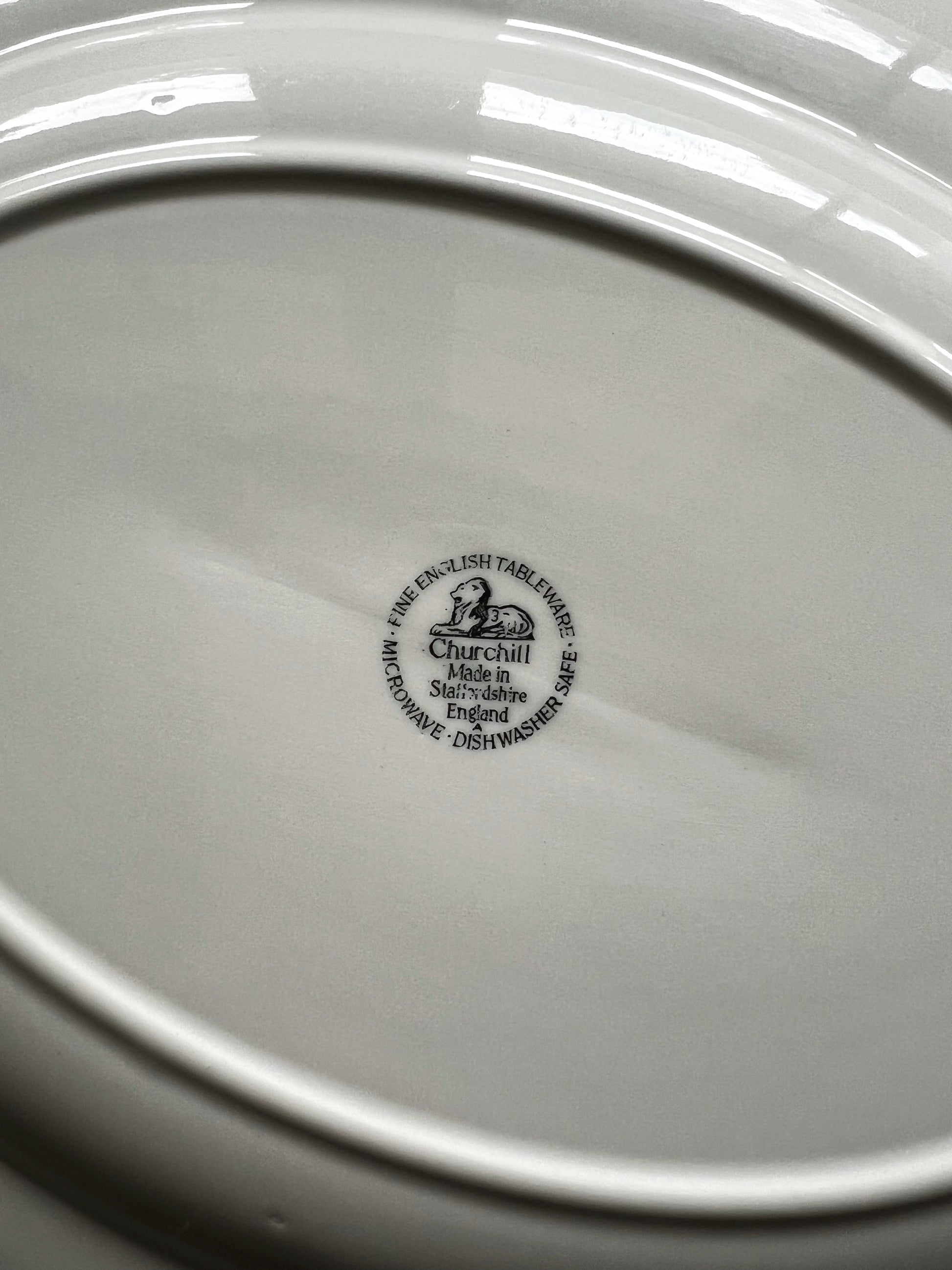 Vintage Churchill England Briar Rose 12" Serving Platter