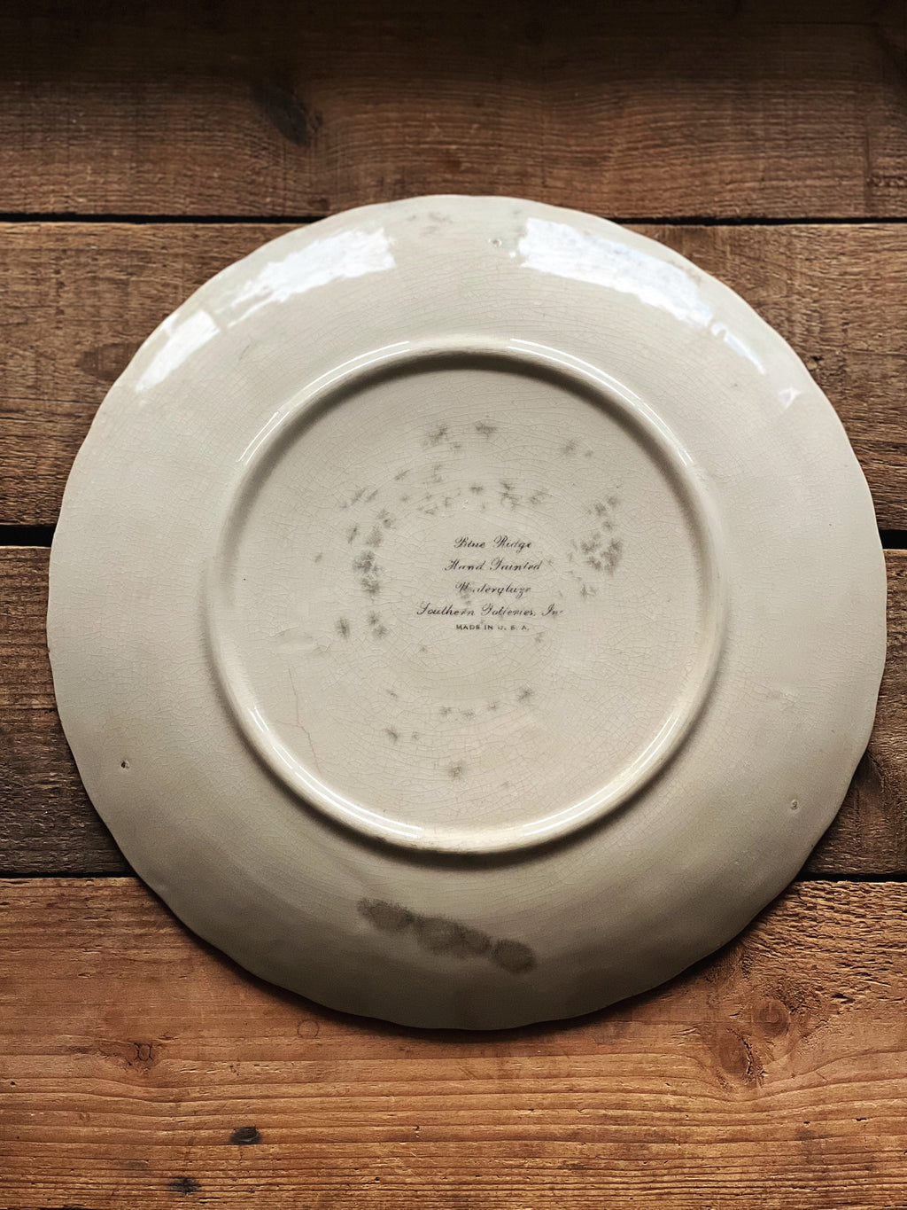 Vintage Blue Ridge Southern Potteries Inc Grandmother's Garden Floral Plate