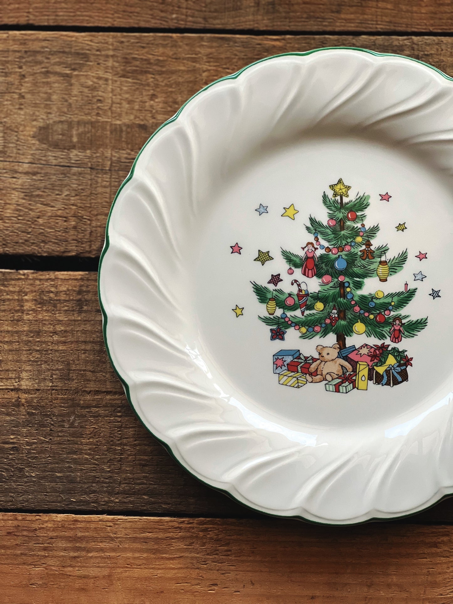 Vintage Nikko Happy Holidays Set of 4 Salad Plates