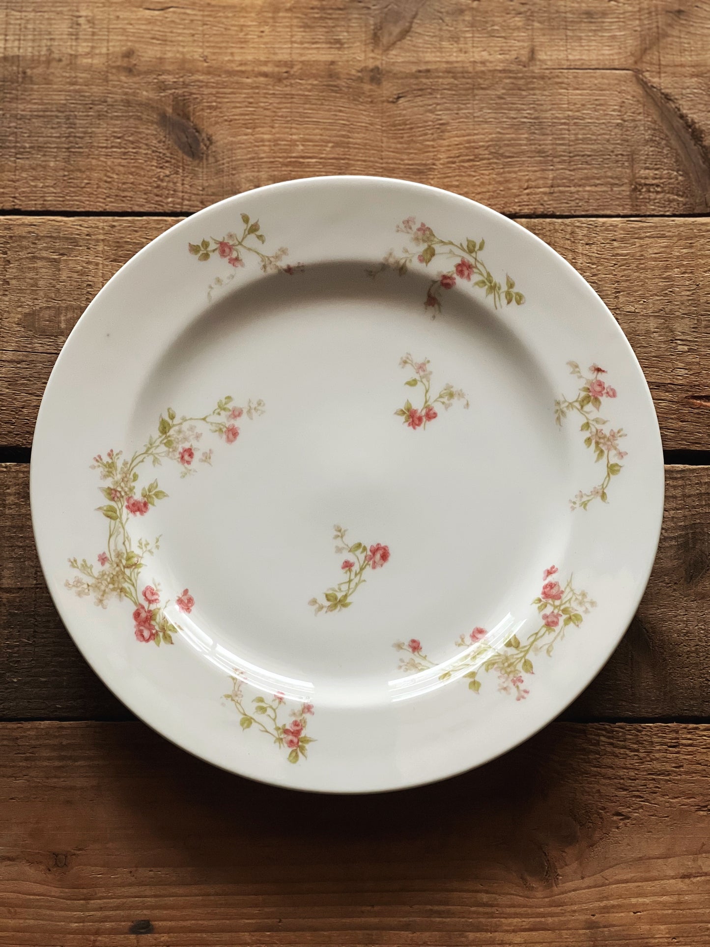 Antique Haviland Limoges Pink Floral Dinner Plate