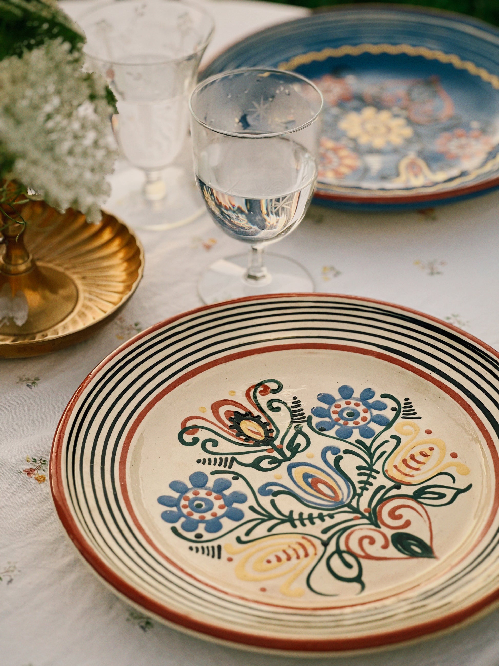 Vintage Hand Painted Decorative Wall Plate