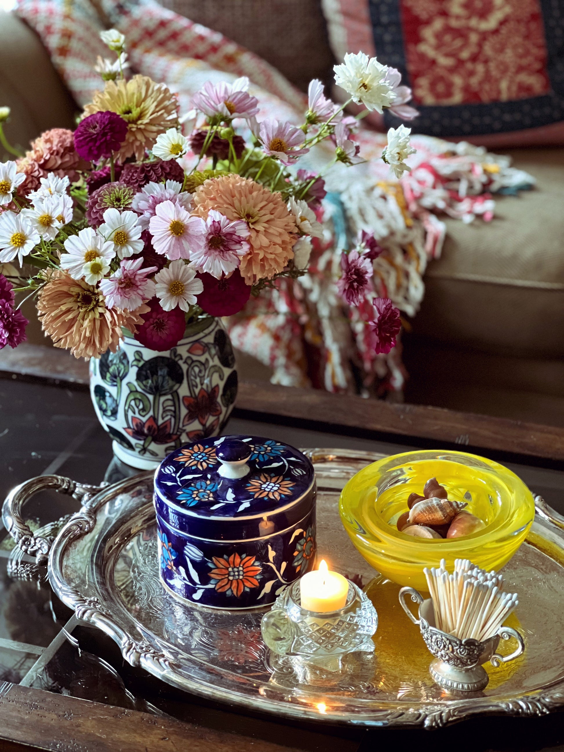 Vintage Small Silver Urn