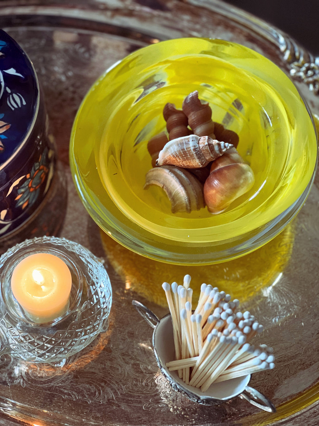 Kosta Boda Atoll Yellow Glass Bowl