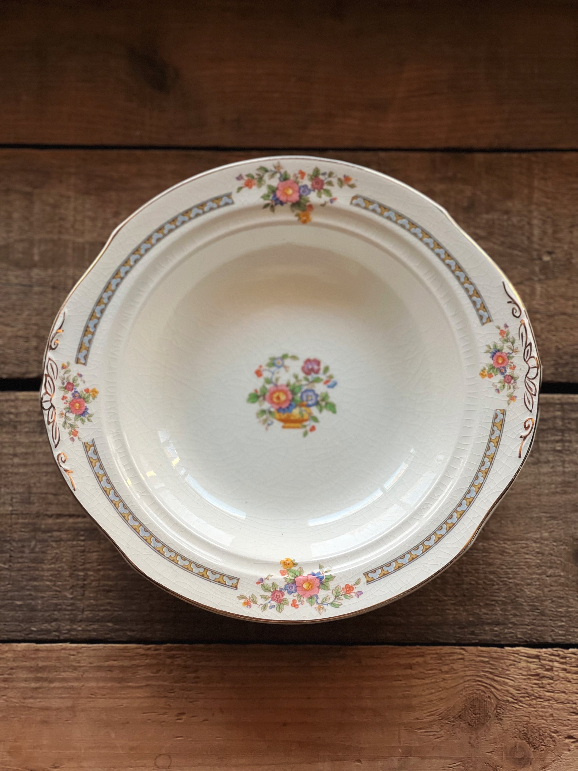 Rare Antique WH Grindley Chelsea Ivory Torbay Covered Butter Dish