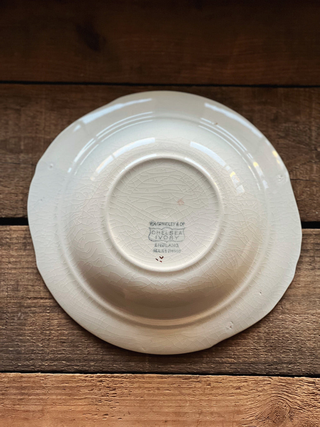 Rare Antique WH Grindley Chelsea Ivory Torbay Covered Butter Dish