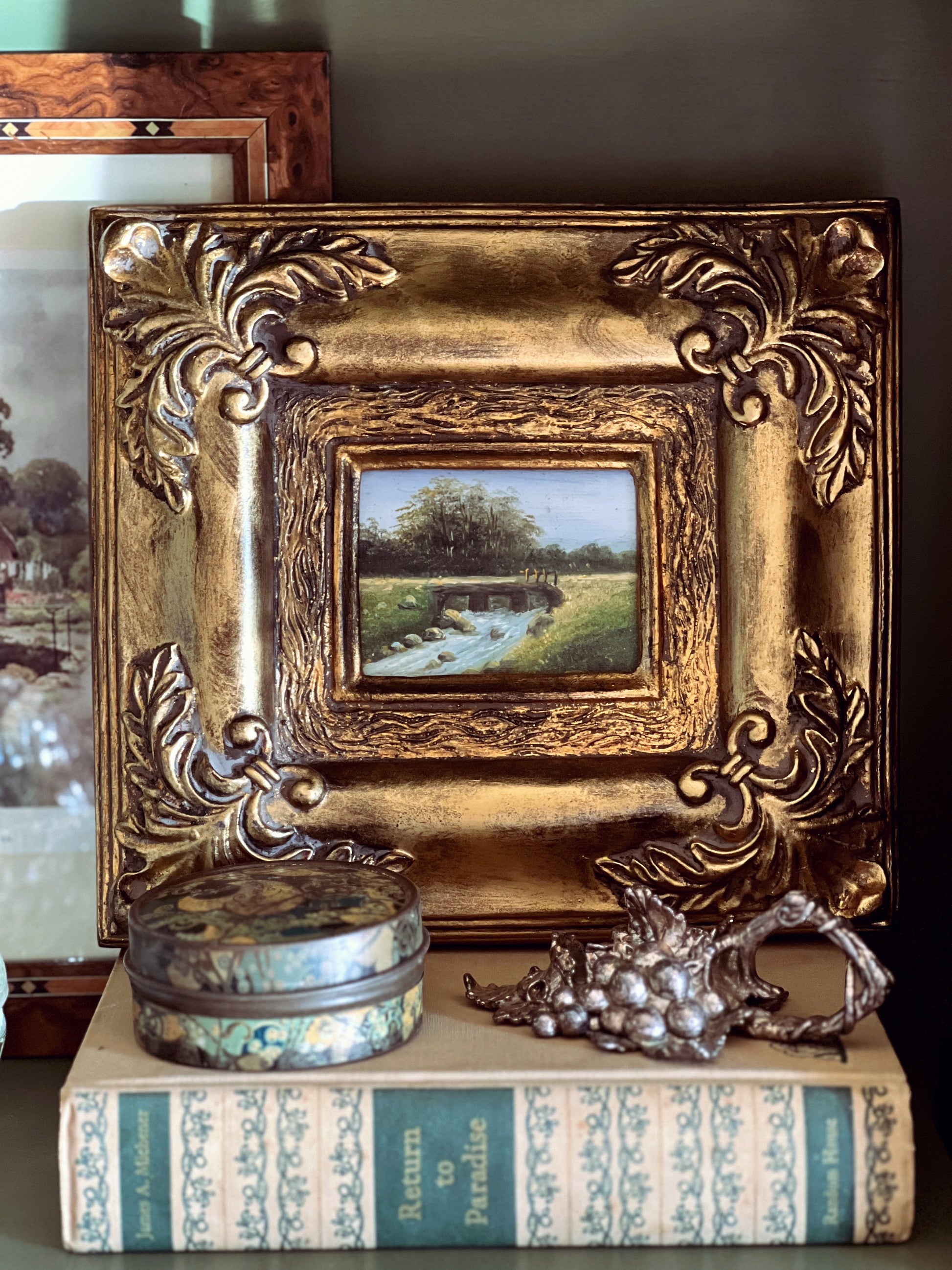 Vintage Silver Grapevine Holder