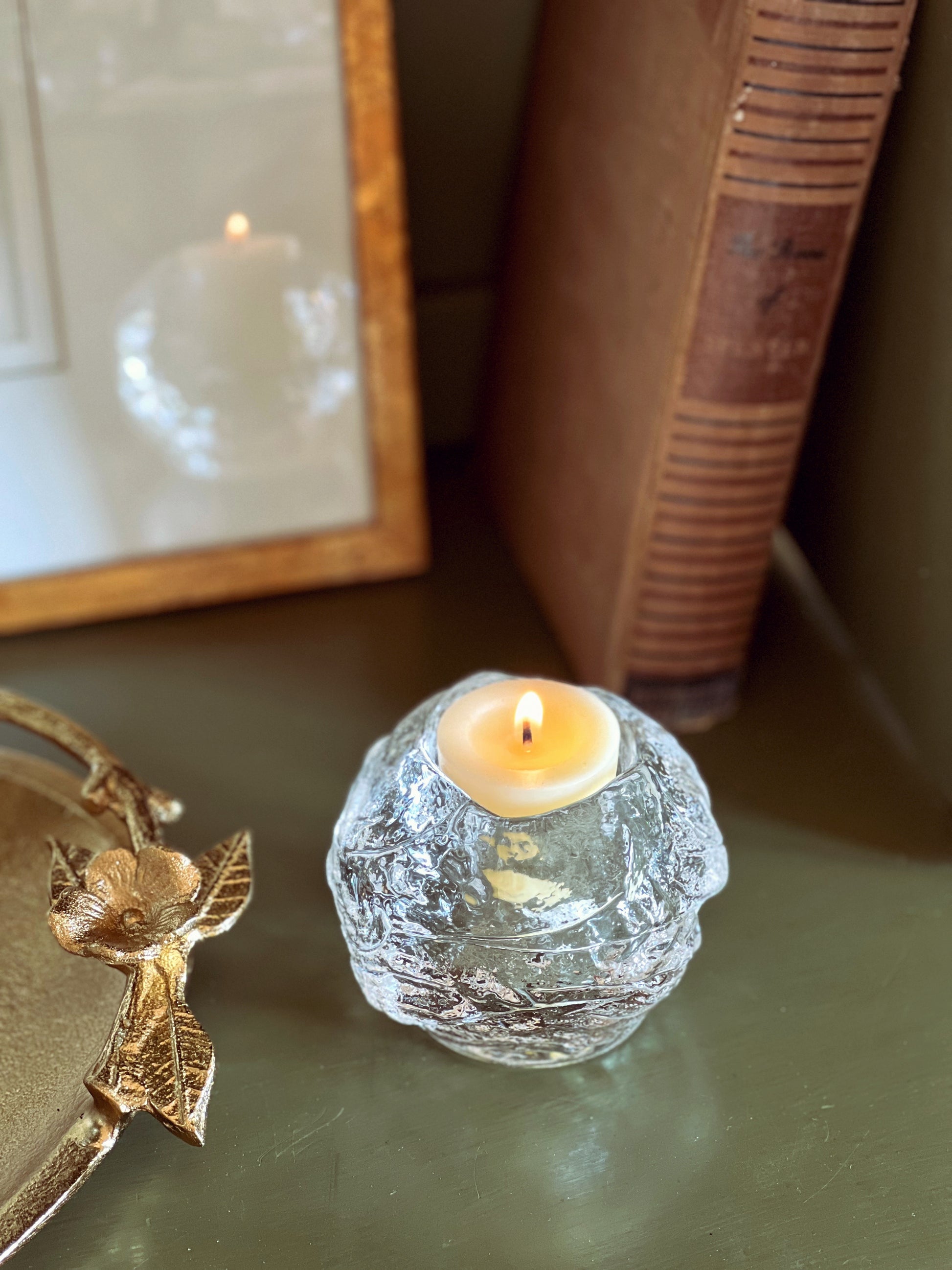 Kosta Boda Snowball Votive Candleholder