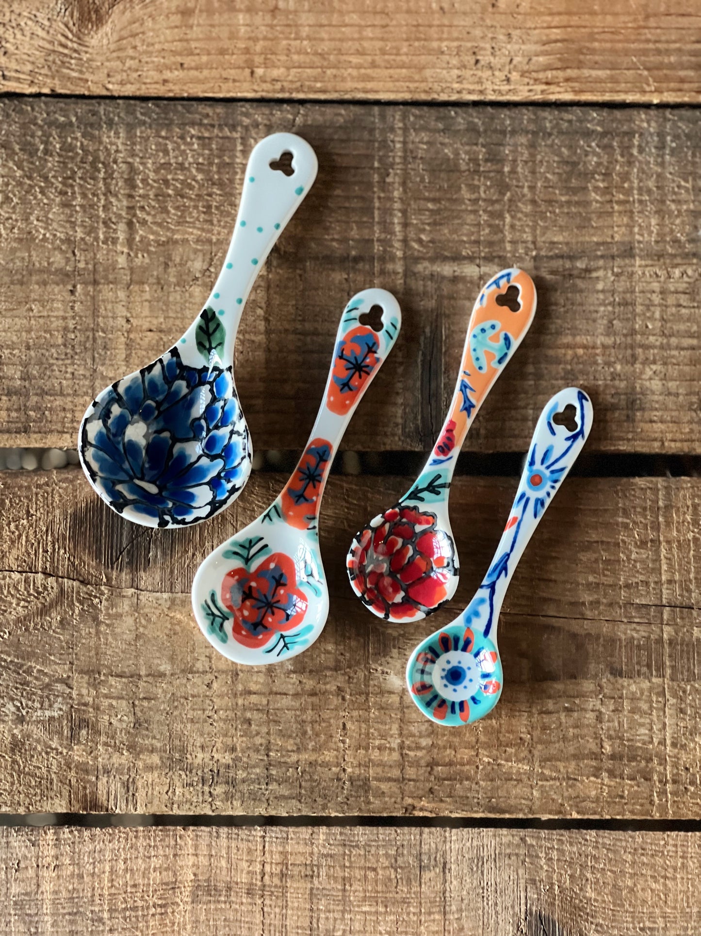 Set of 4 Ceramic Measuring Spoons