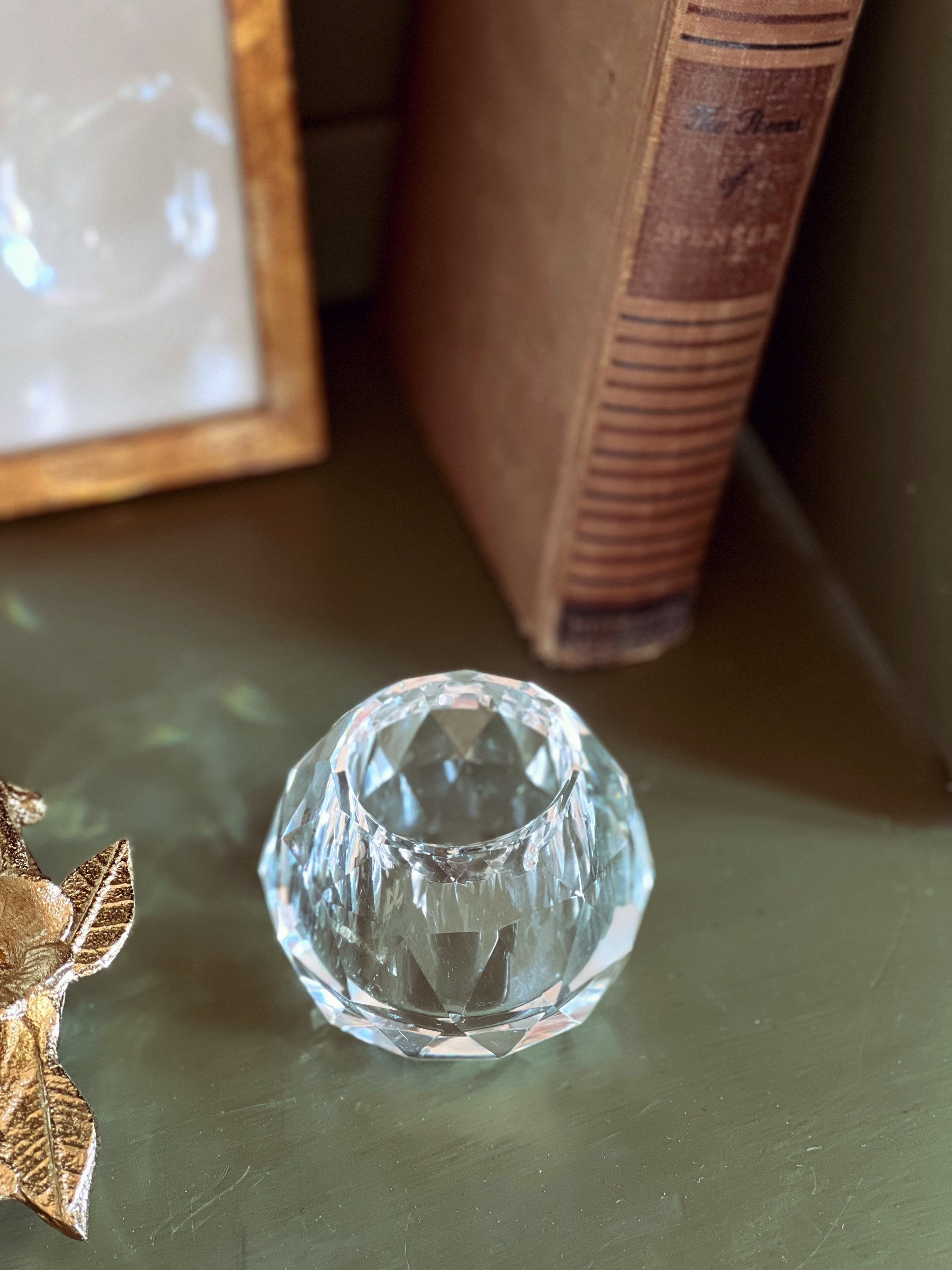 Vintage Shannon Crystal Ireland Votive Candleholder