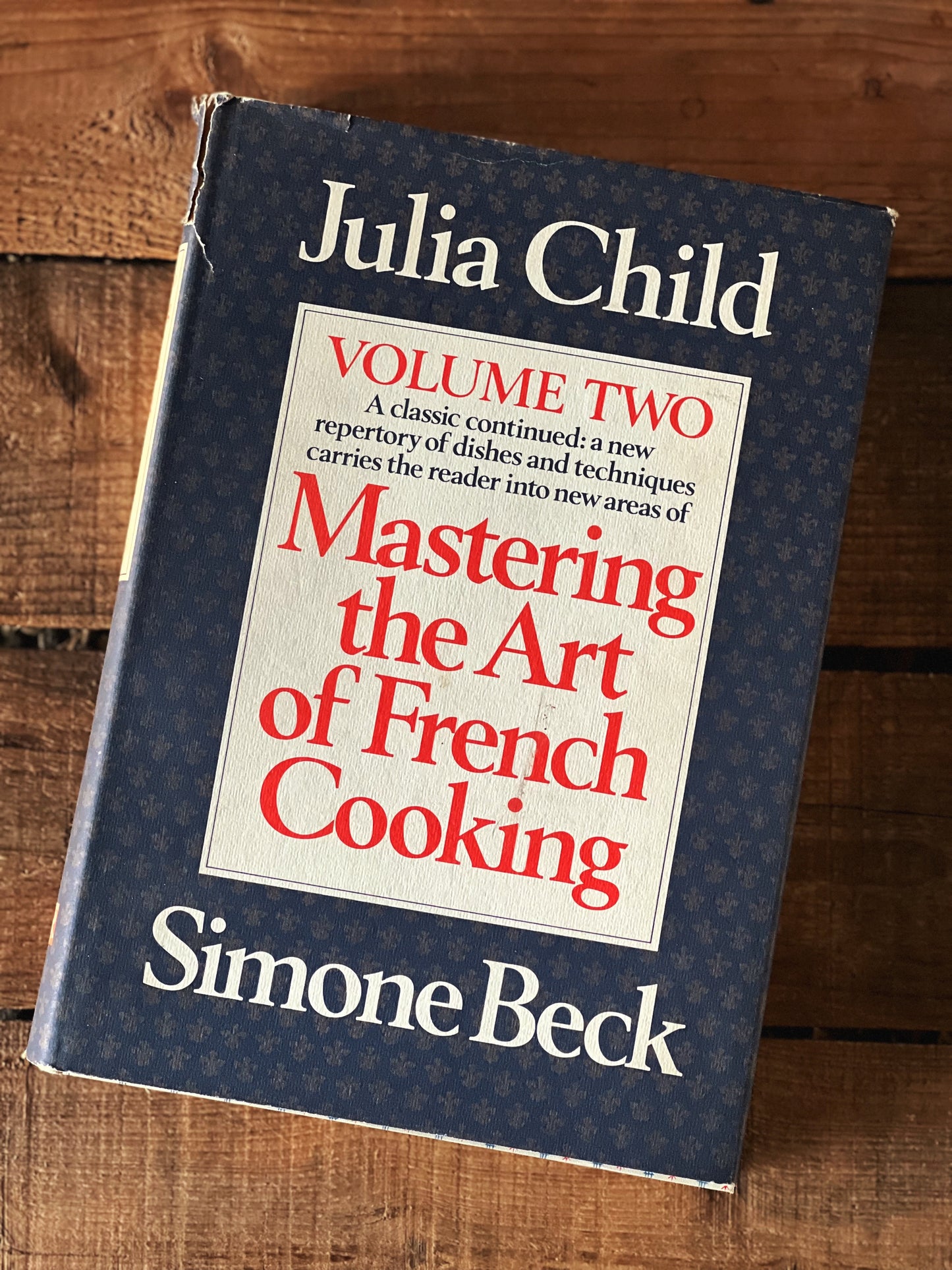 Vintage Mastering the Art of French Cooking by Julia Child Volume 1 and Volume 2 Cookbook 1970 Edition