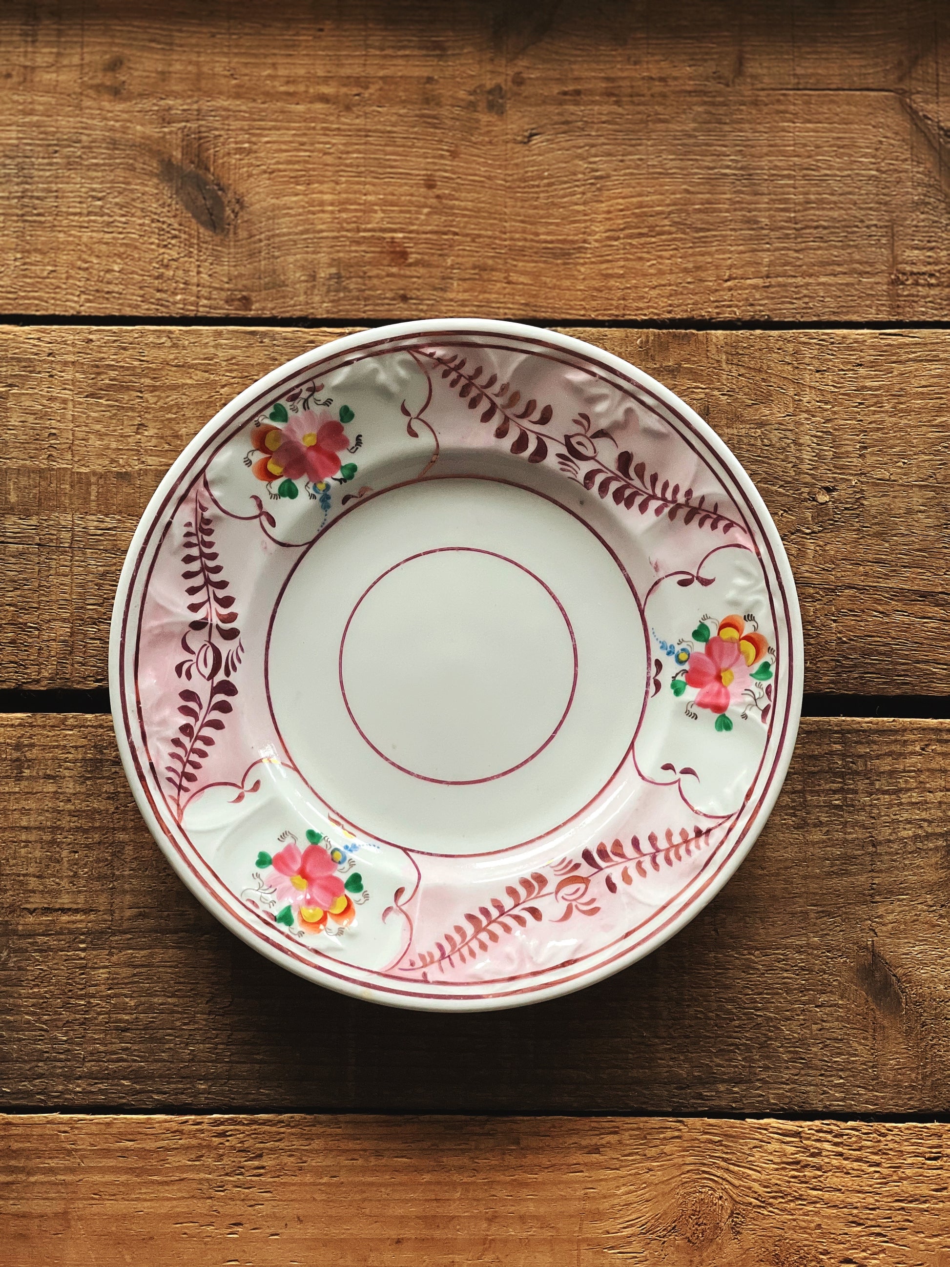 Set of 4 Vintage Lustreware Dessert Plates