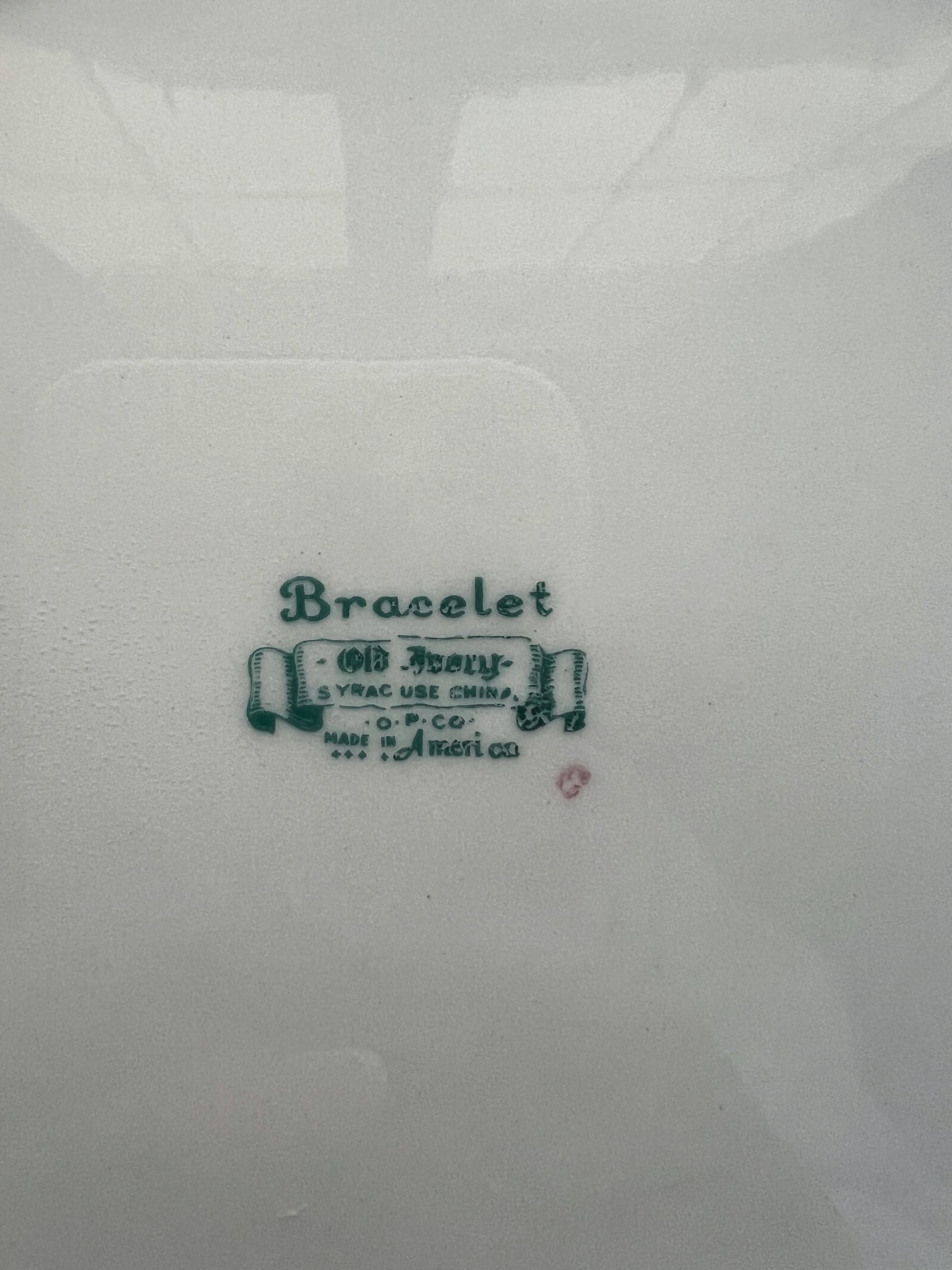 Vintage Syracuse China Bracelet Old Ivory Dinner Plate