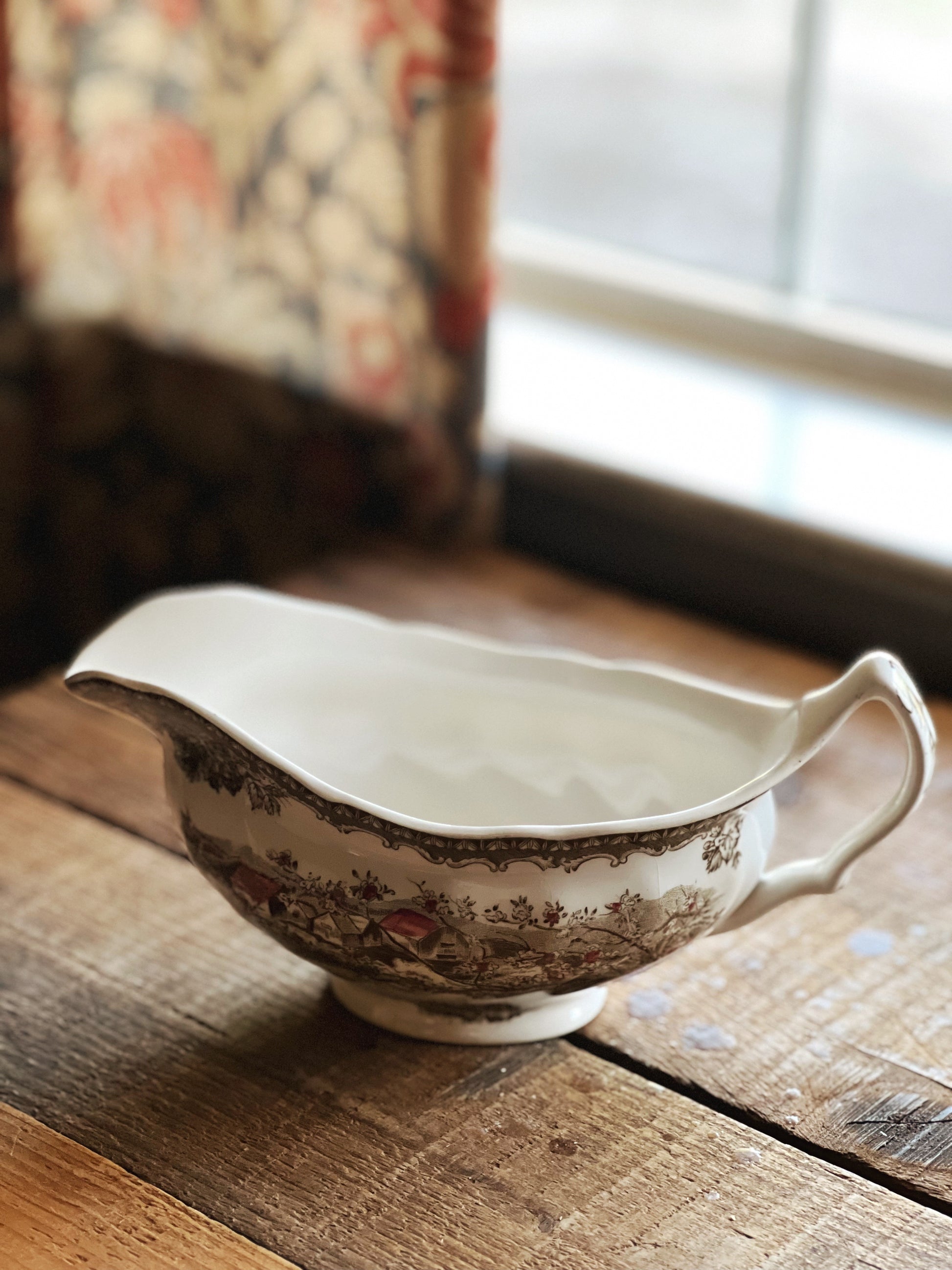 Vintage Johnson Brothers Friendly Village Gravy Boat