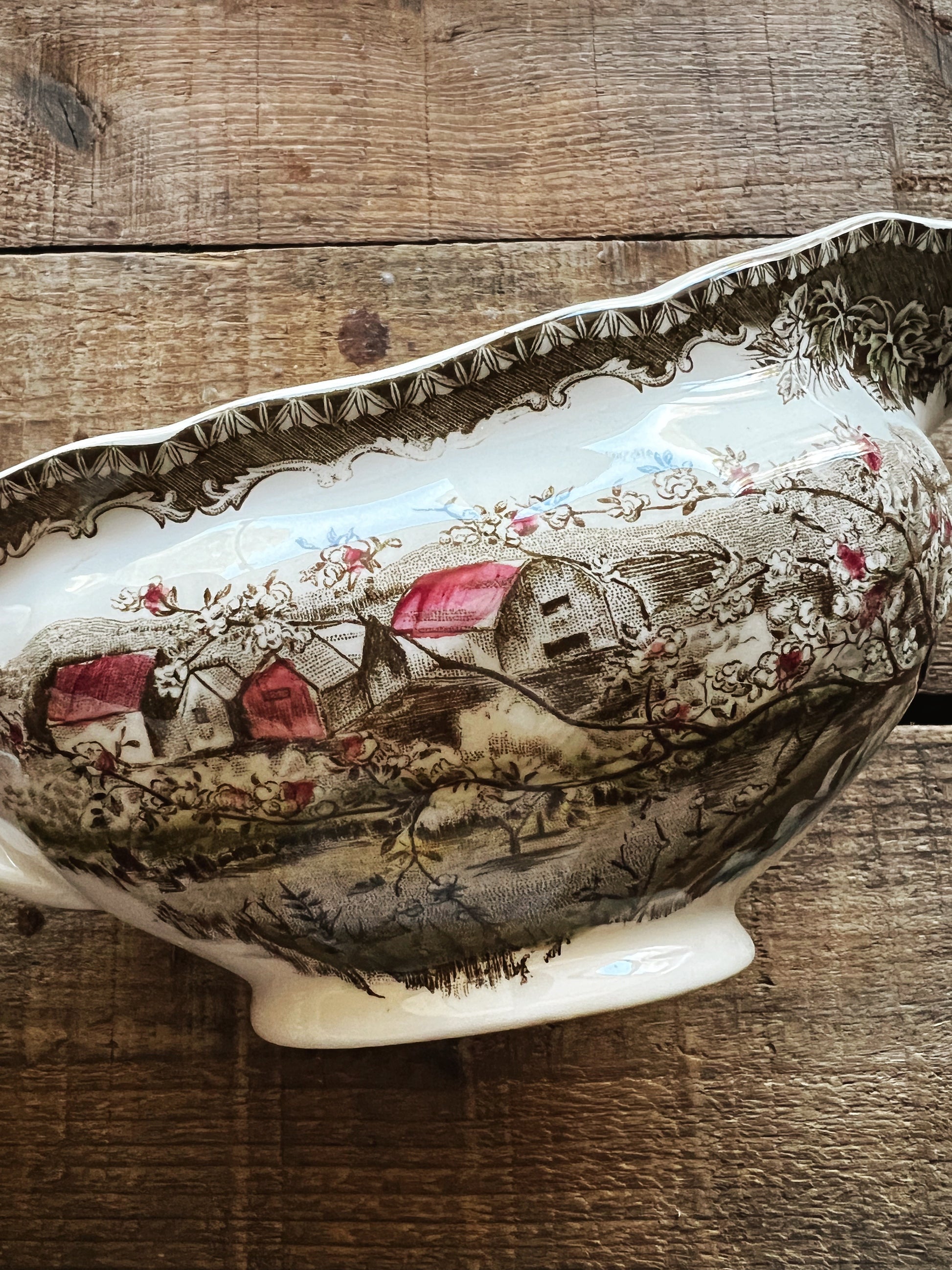 Vintage Johnson Brothers Friendly Village Gravy Boat