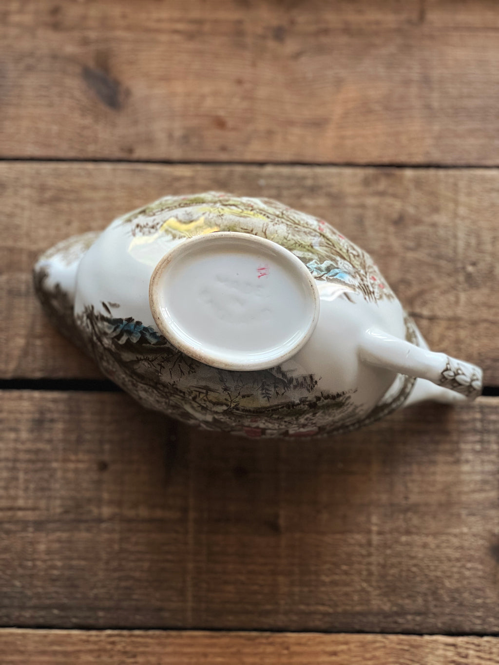 Vintage Johnson Brothers Friendly Village Gravy Boat
