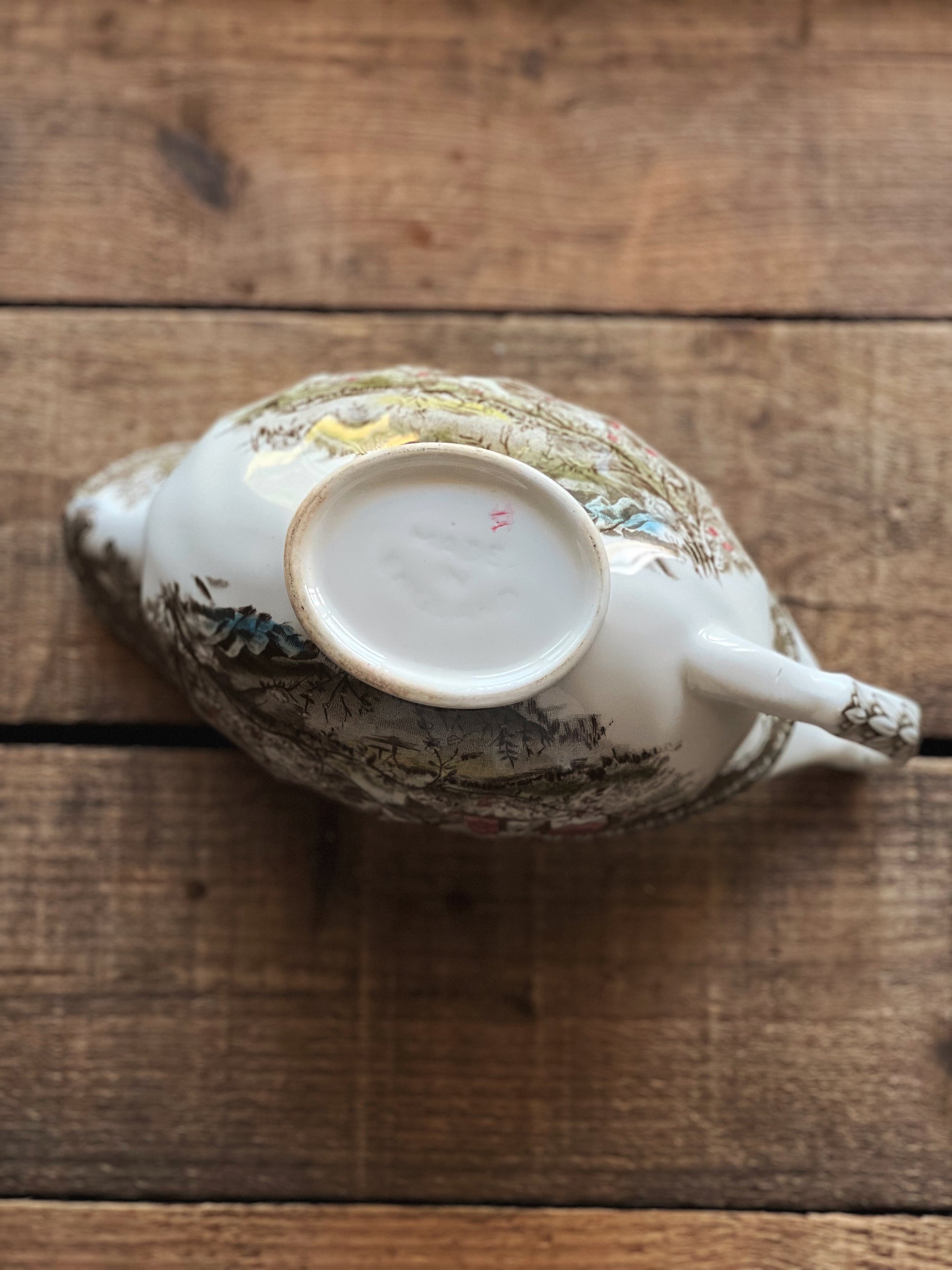 Vintage Johnson Brothers Friendly Village Gravy Boat