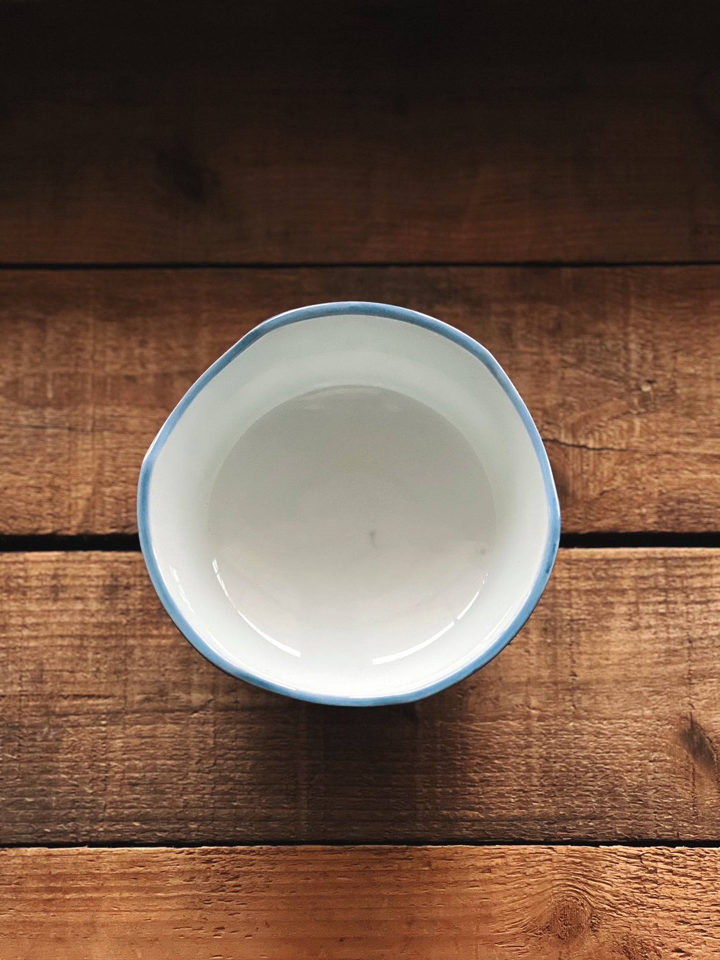 Vintage Blue & White Porcelain Rice Bowl