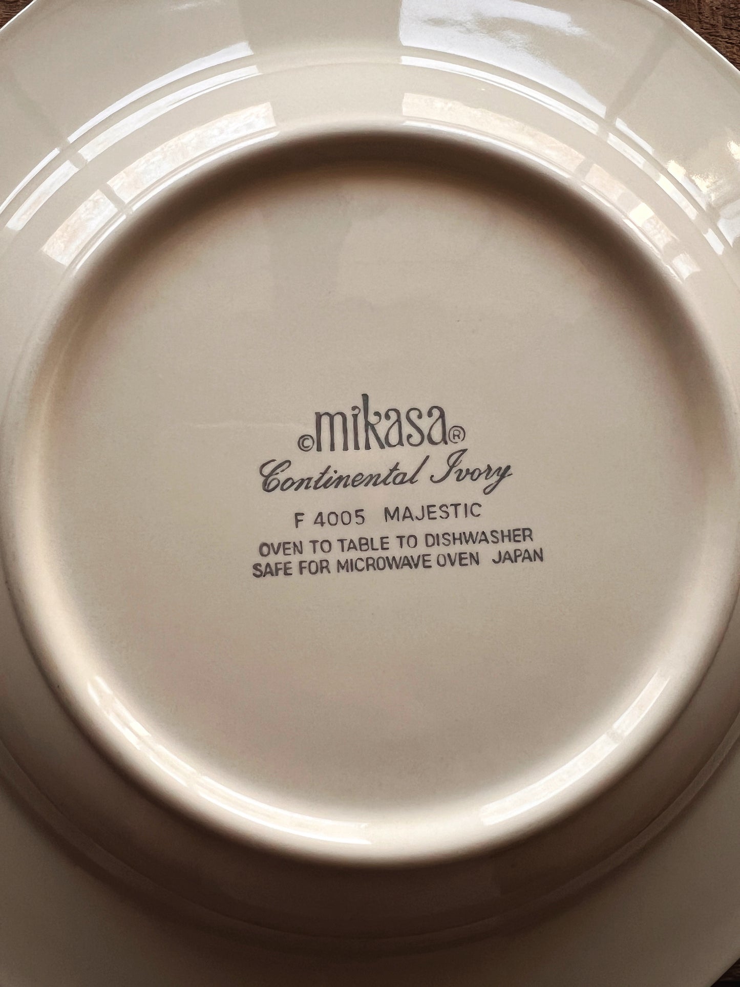 Vintage Mikasa Continental Ivory Majestic Soup Bowl