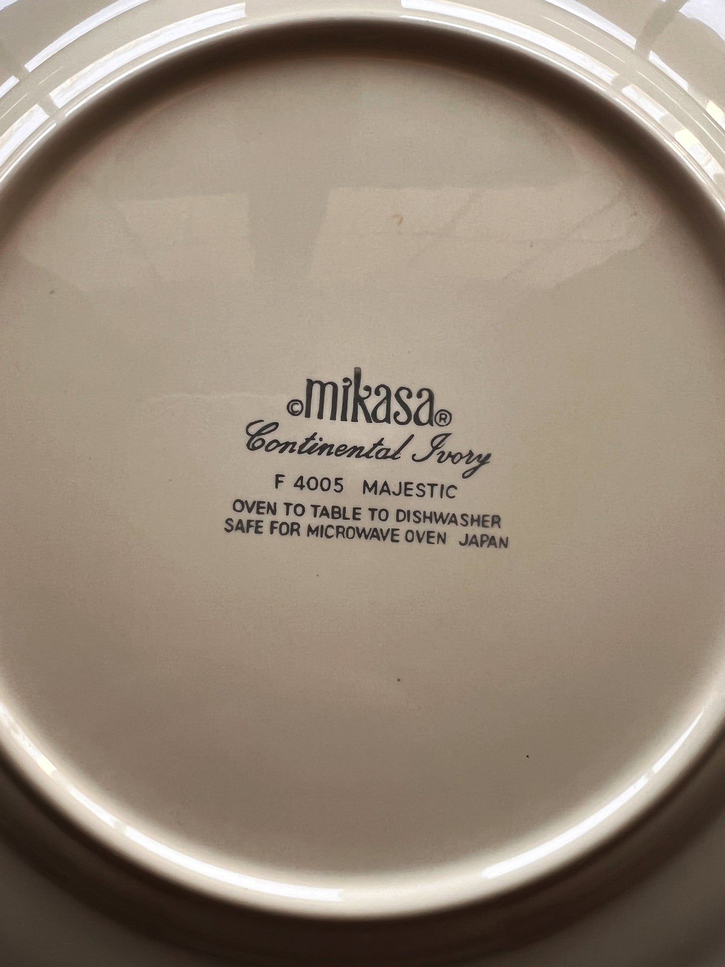 Vintage Mikasa Continental Ivory Majestic Salad Plate / Dessert Plate