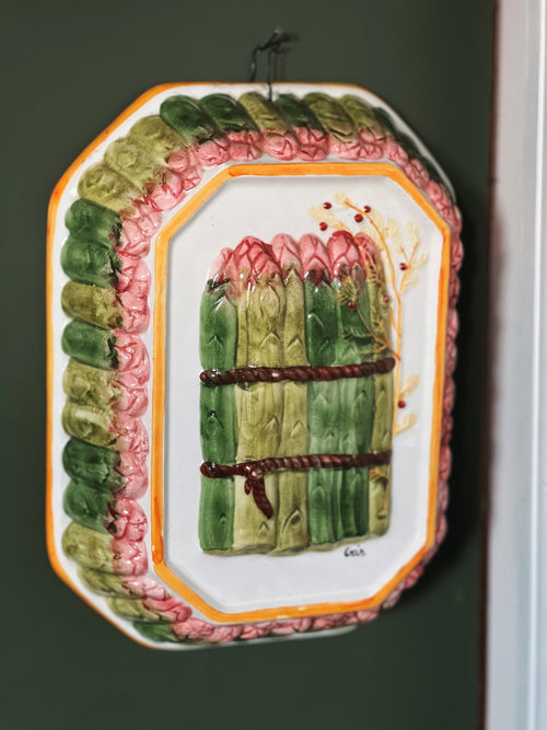 Vintage Bassano Italy Ceramic Asparagus Pudding Mold