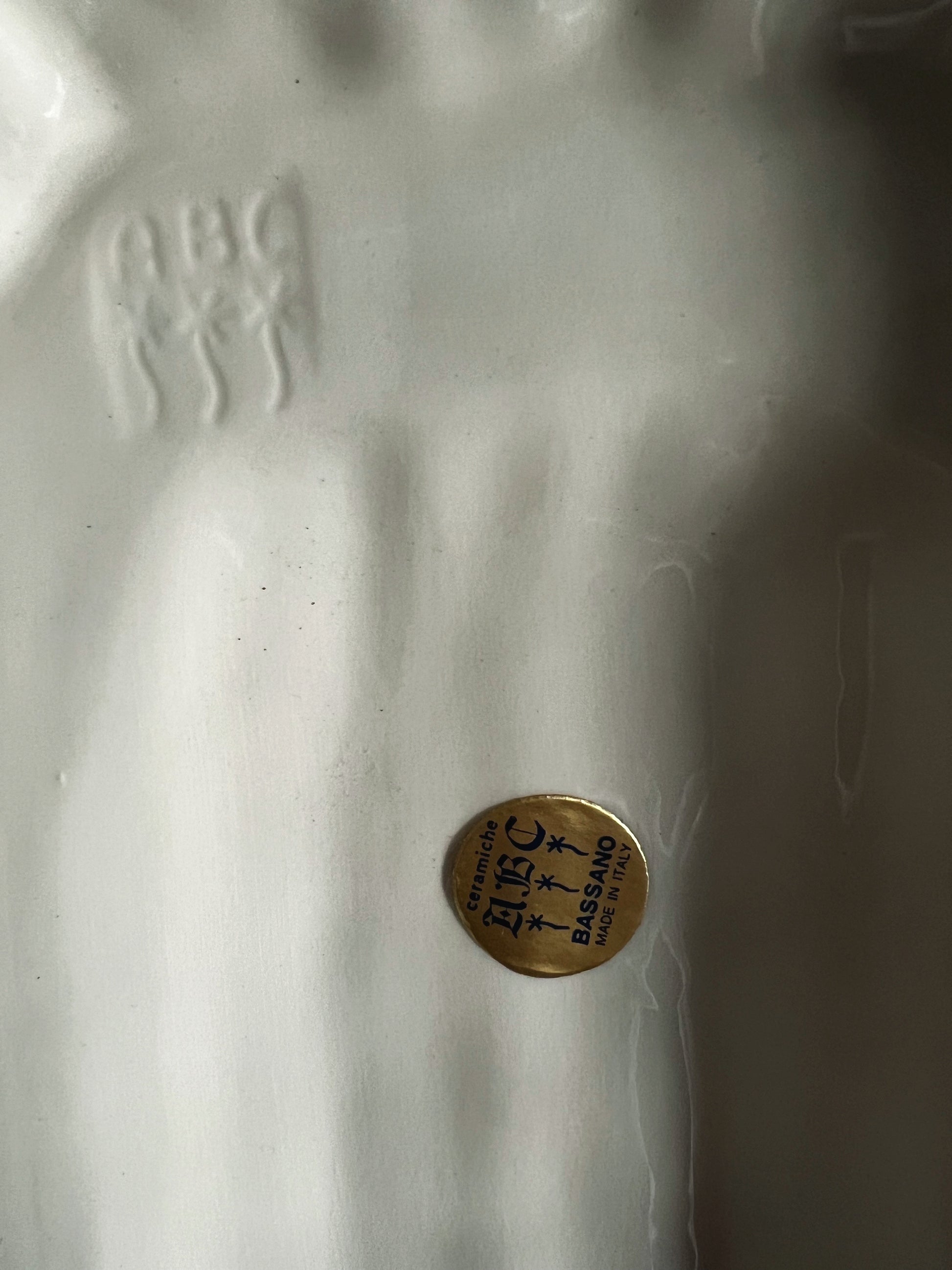 Vintage Bassano Italy Ceramic Asparagus Pudding Mold
